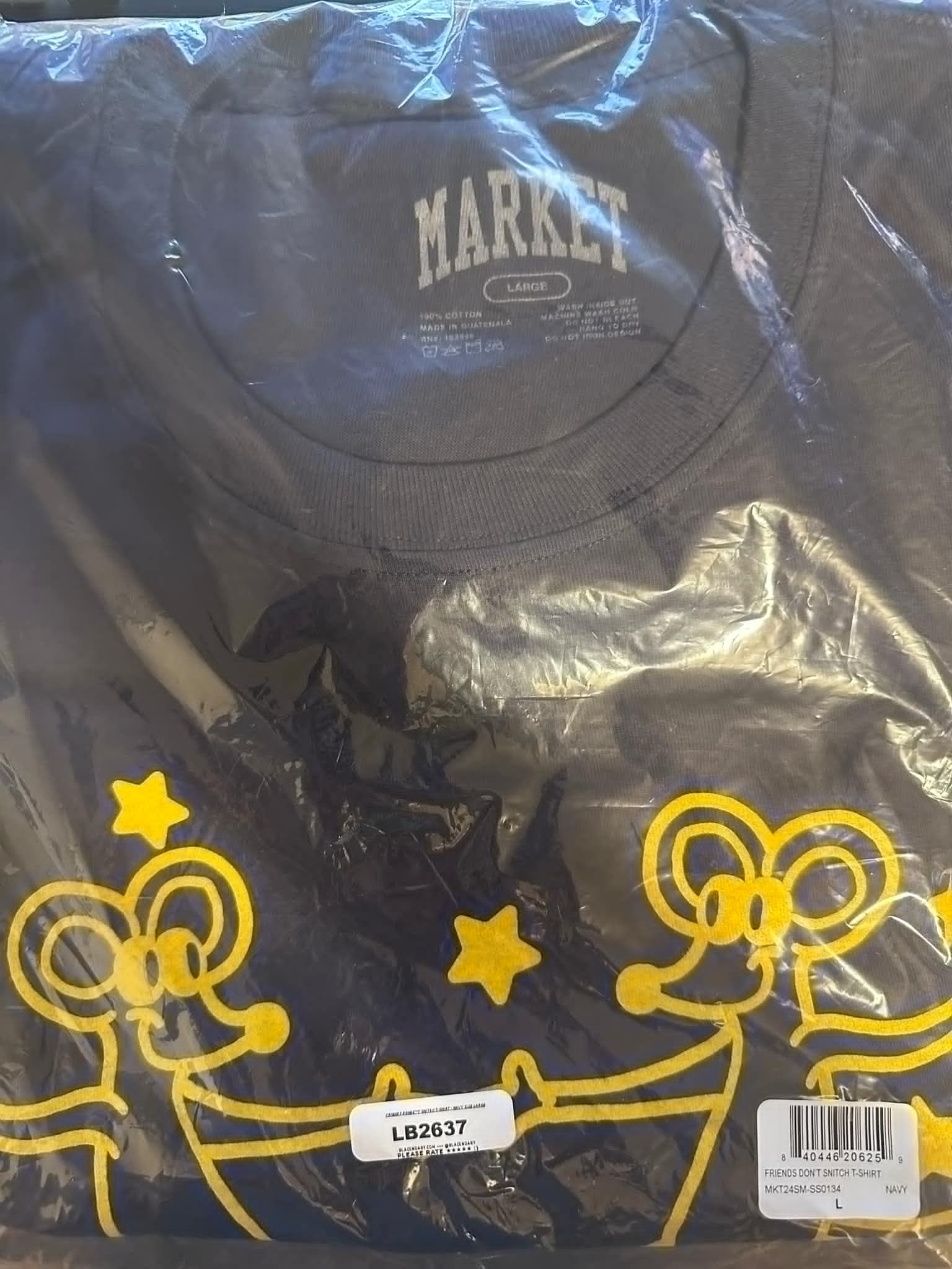 Market Market (Chinatown Market) Friends Don't Snitch T-shirt Size US L / EU 52-54 / 3 - 1 Thumbnail