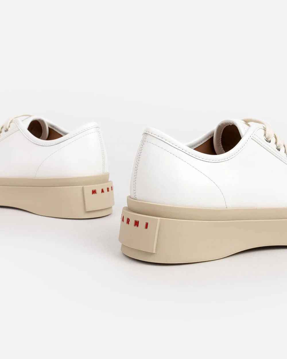 Marni o1s22i1n0525 Leather Pablo Low-Top Sneakers in White Size US 10 / IT 40 - 6 Thumbnail