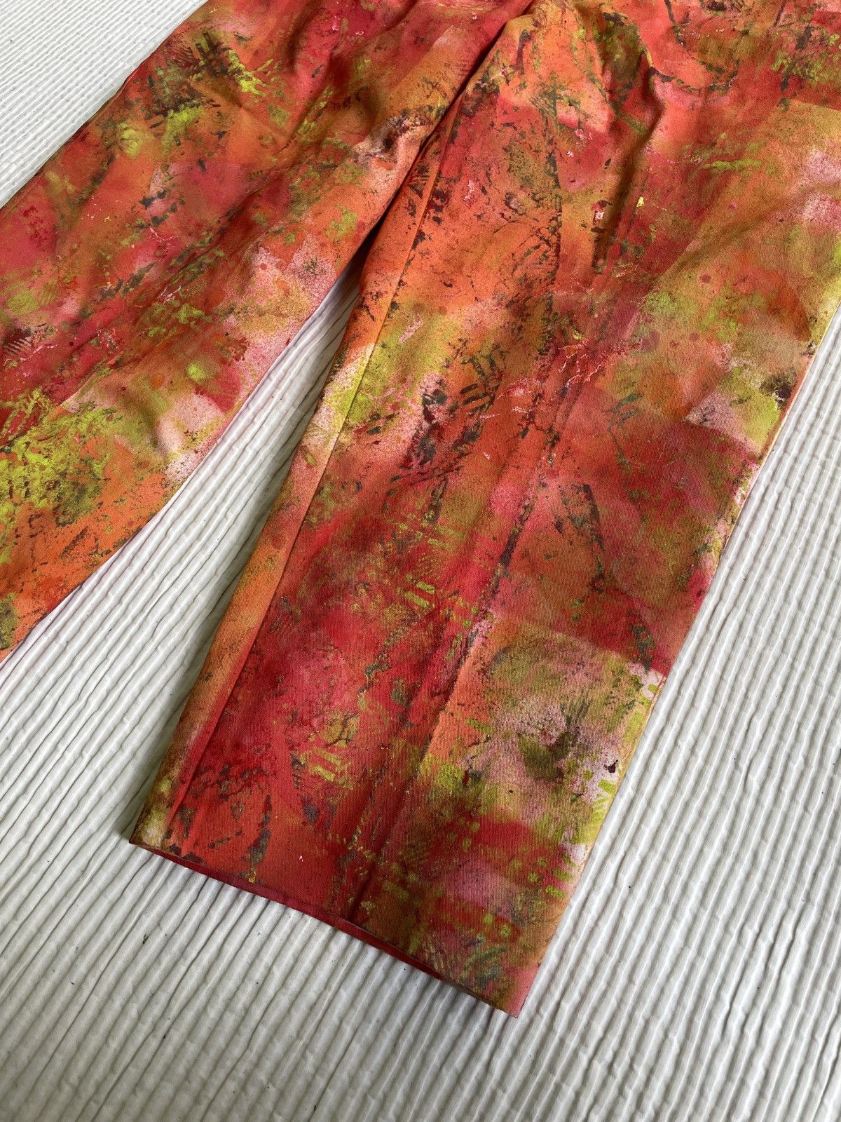 Handmade Ugly Madras Hand Painted Camo Pants Size US 32 / EU 48 - 6 Thumbnail