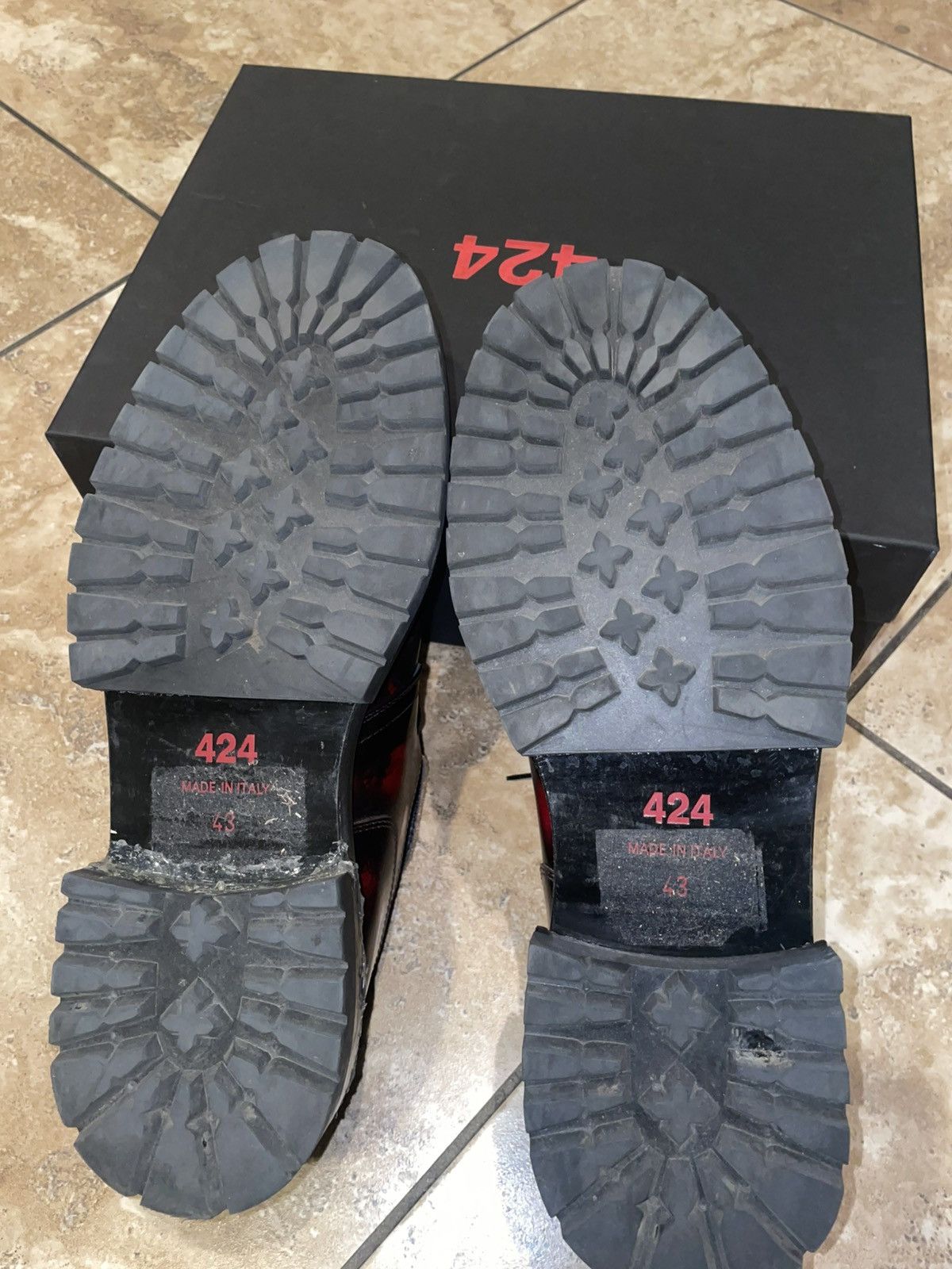 424 LOWEST!!! 424 Oxblood Derbys Size US 10 / EU 43 - 6 Thumbnail