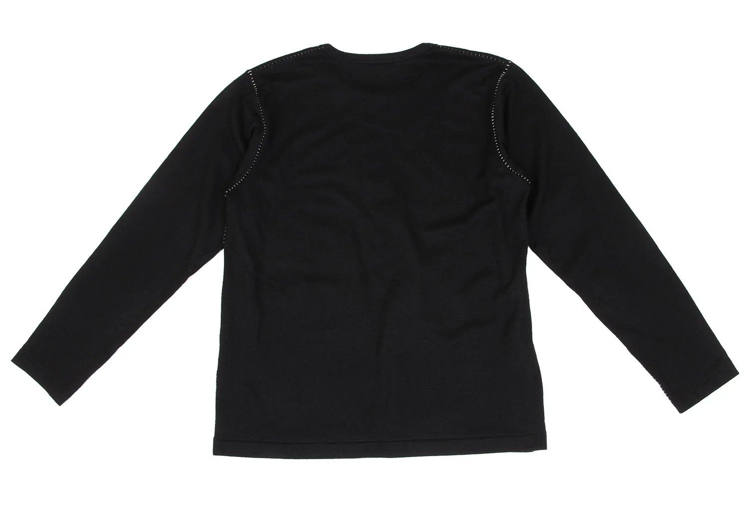 Jean Paul Gaultier Wool Side Stitch Knit Top in Black, Size 2 Size US M / EU 48-50 / 2 - 10 Thumbnail
