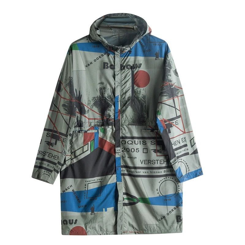 Other Bauhaus Graphic Hooded Raincoat Parka Jacket Size US L / EU 52-54 / 3 - 2 Thumbnail
