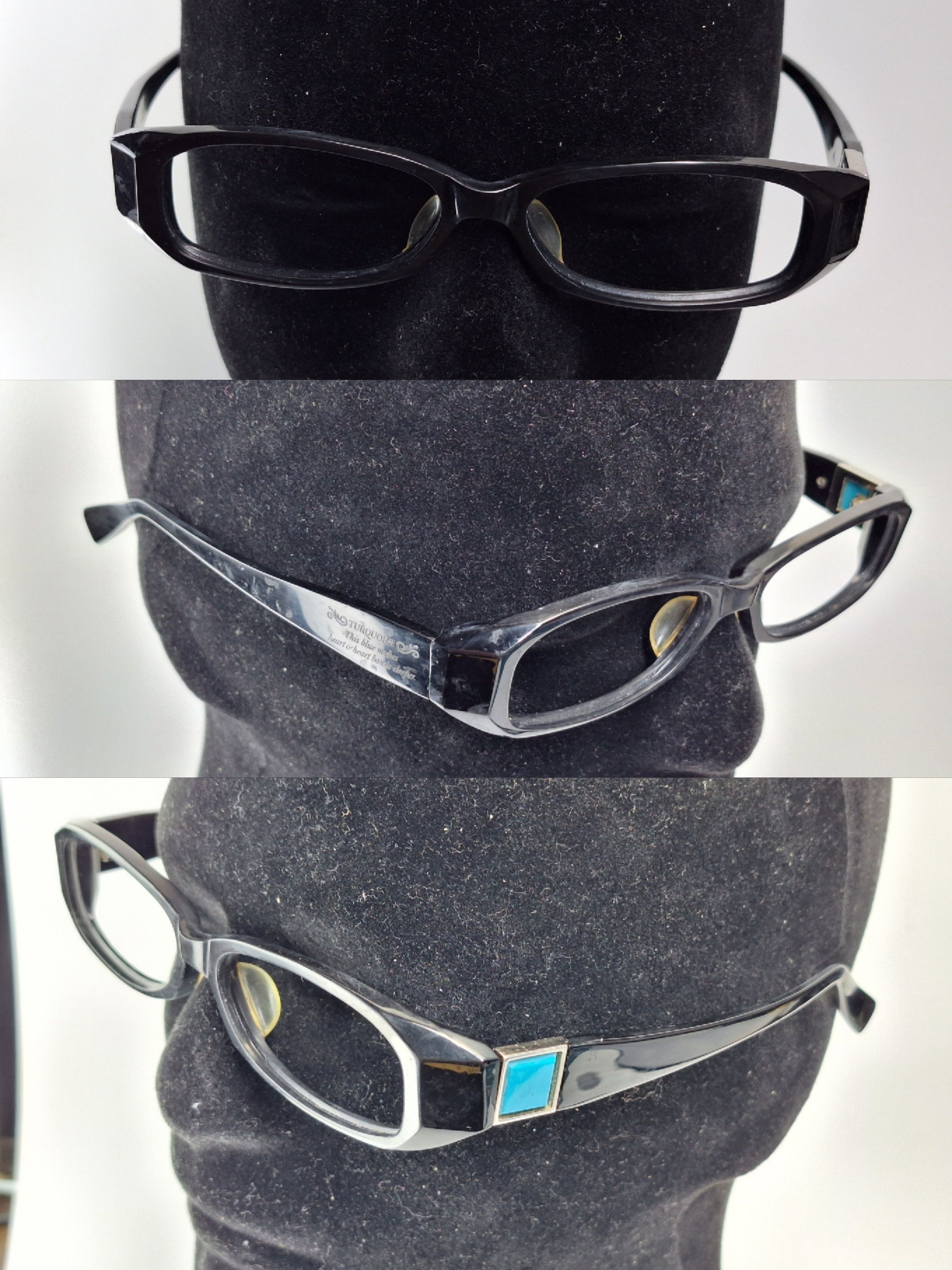 Other Charmant EROS EE22926 Natural Turquoise Acetate Eyeglass Size ONE SIZE - 2 Thumbnail