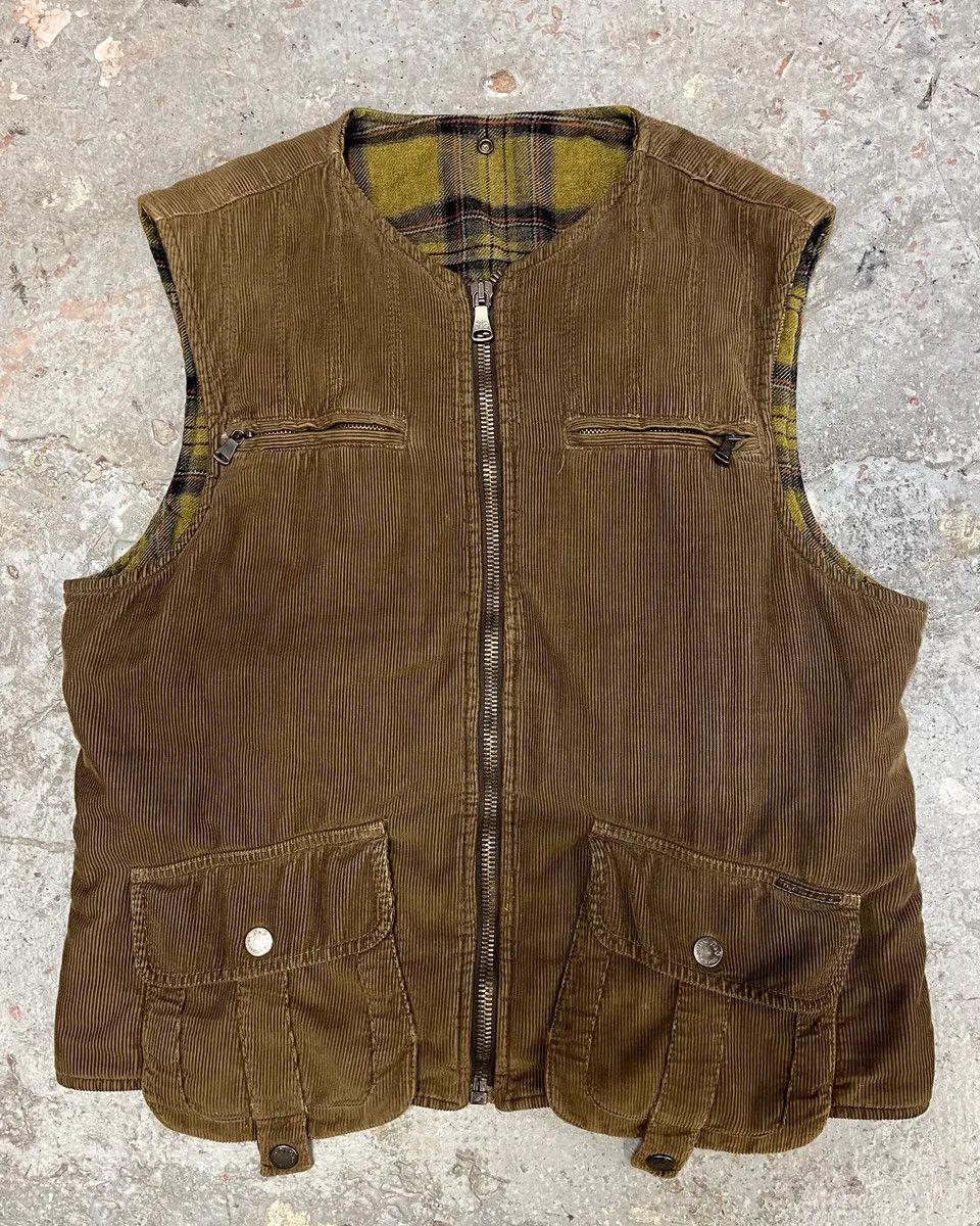 AW2004 Dolce Gabbana Brown Cargo Utility Vest