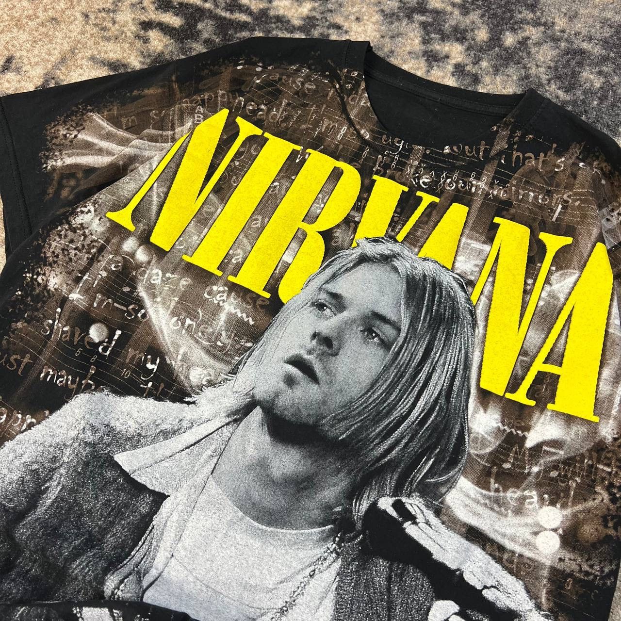 Nirvana Nirvana Vintage 2000s Allover Print Rock Band T-Shirt 1TS29 Size US L / EU 52-54 / 3 - 4 Thumbnail