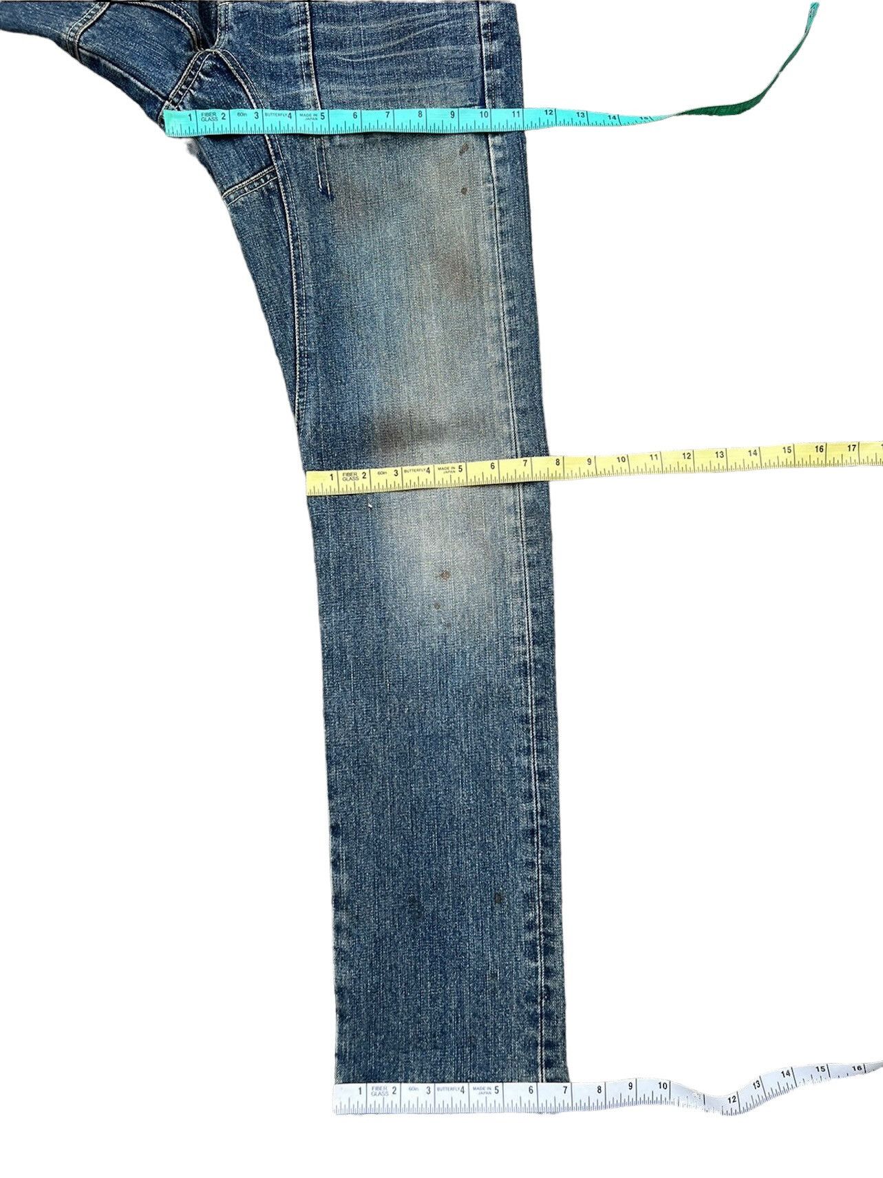 Hysteric Glamour Vintage 90s Ozone Rocks Japan Dirty Mud Denim Jeans Size US 29 - 4 Thumbnail
