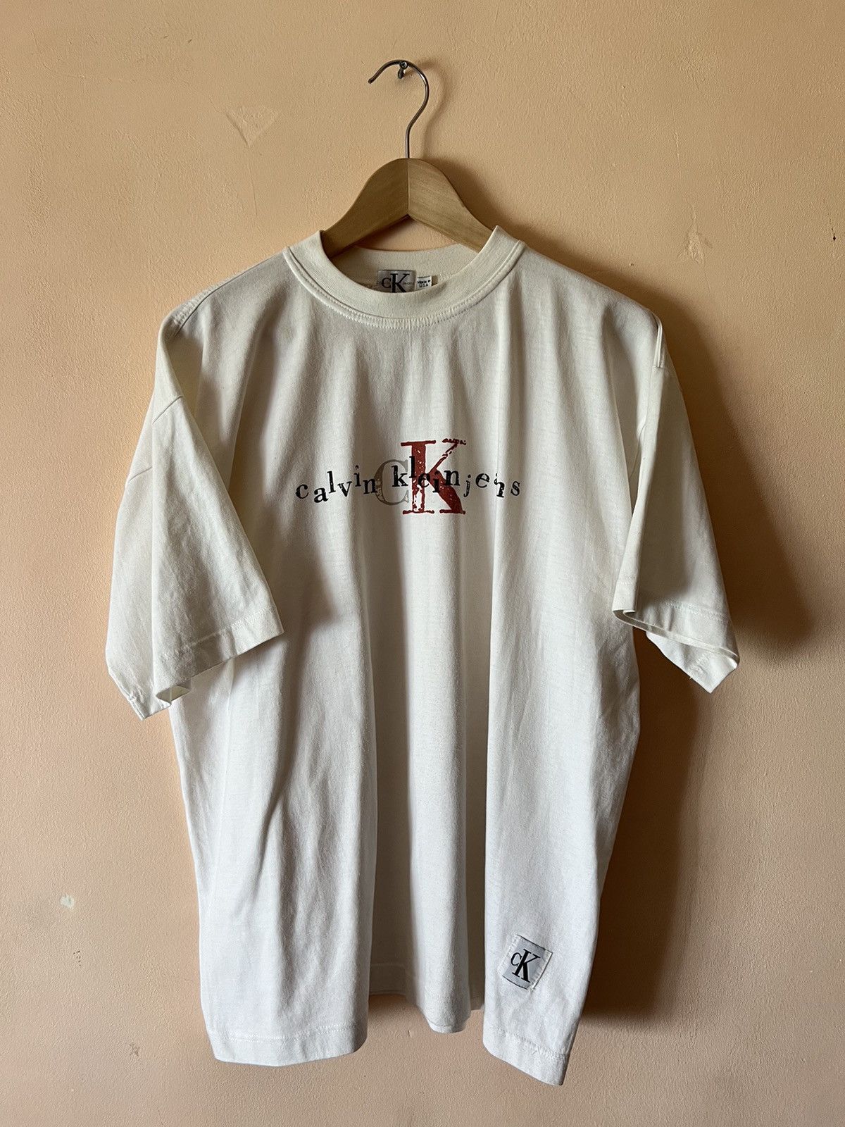 Calvin Klein × Vintage Calvin Klein MADE IN USA Boxy Vintage Avantgarde tee t shirt Size US M / EU 48-50 / 2 - 1 Thumbnail