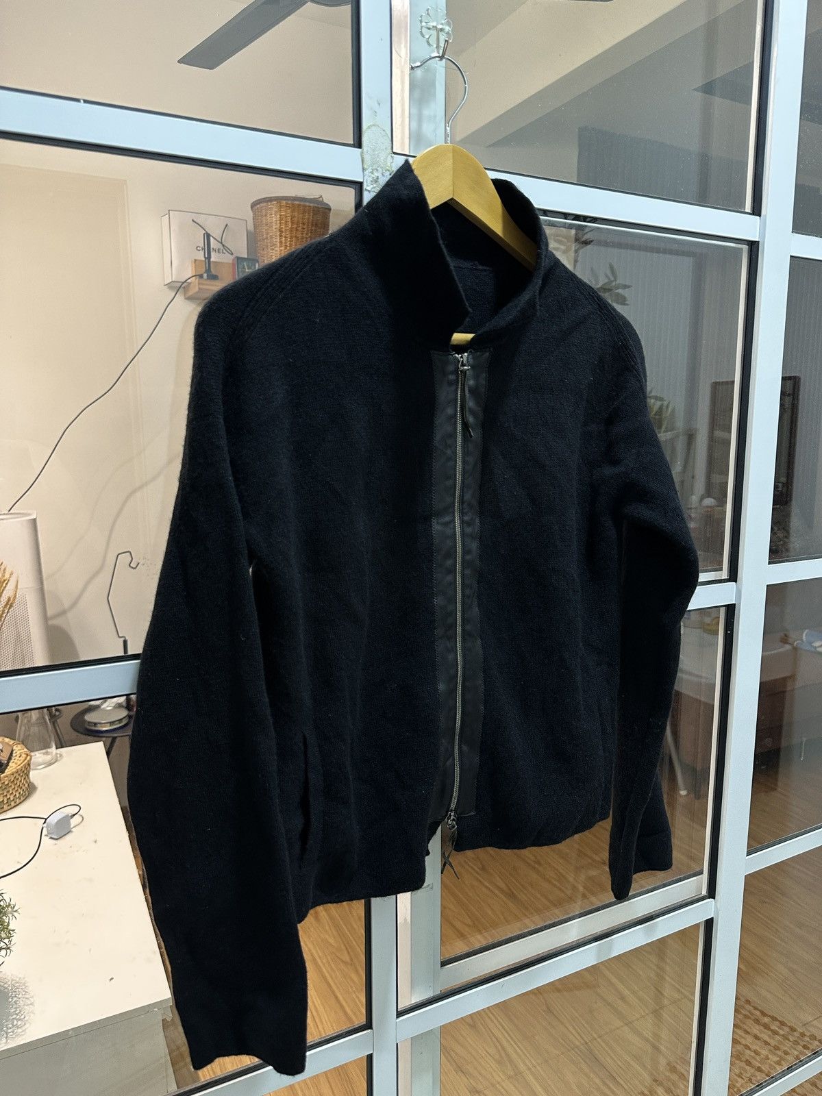 Other Cividini Italian Designer Wool & Calfskin Zipper Knitted Size US M / EU 48-50 / 2 - 3 Thumbnail