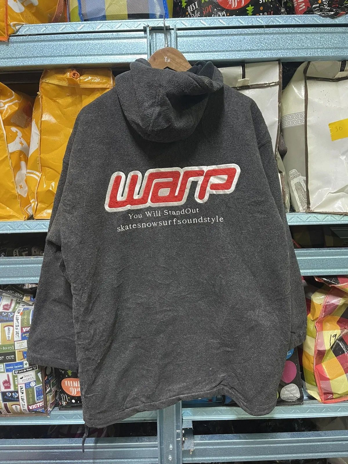 Japanese Brand Vintage Warp Fleece Zip Hoodie – Complete Streetwear Classic Size US L / EU 52-54 / 3 - 1 Thumbnail