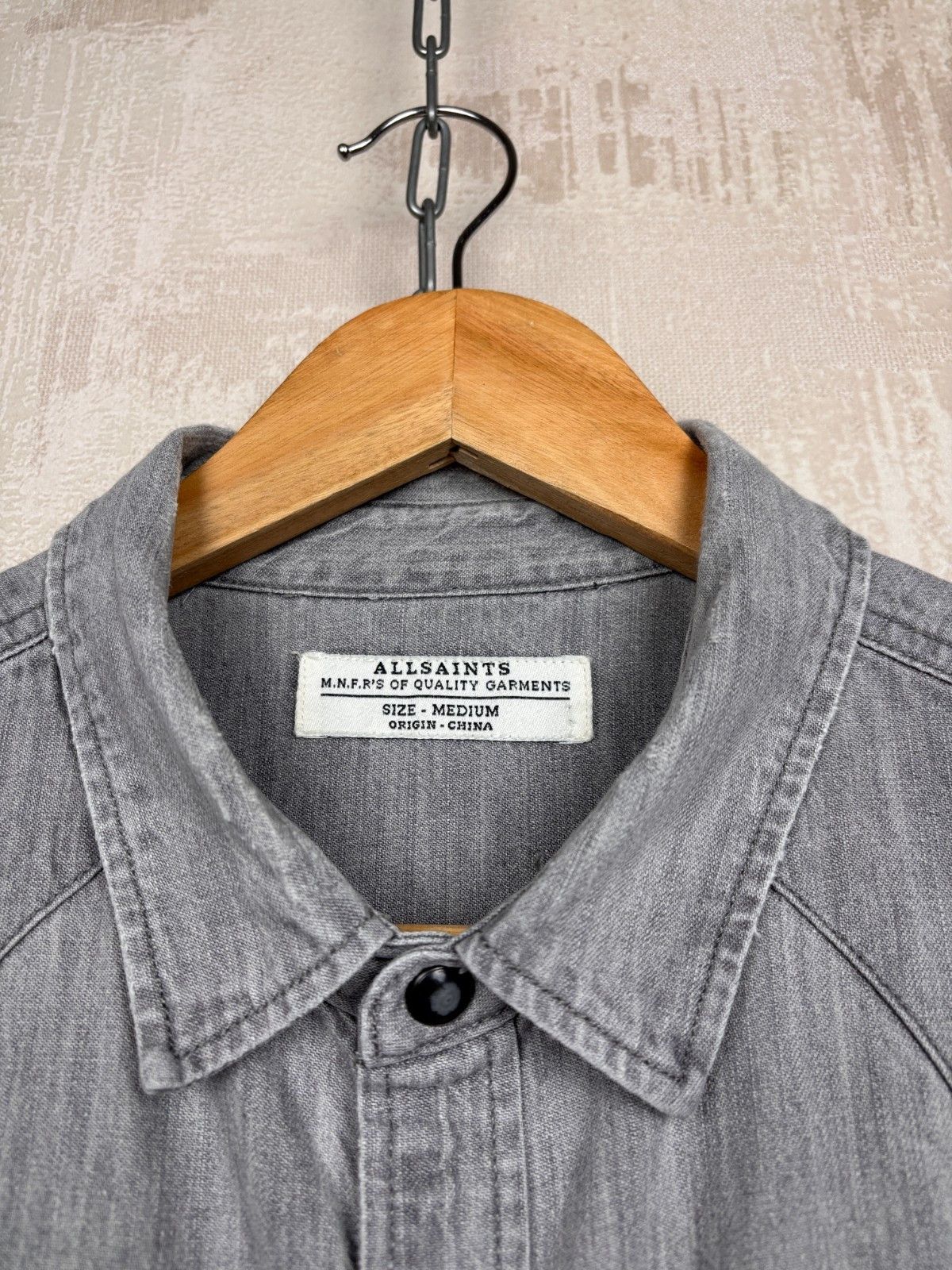 Allsaints AllSaints Cannon Long Sleeve Pearl Snap Button Western Shirt Size US M / EU 48-50 / 2 - 5 Thumbnail