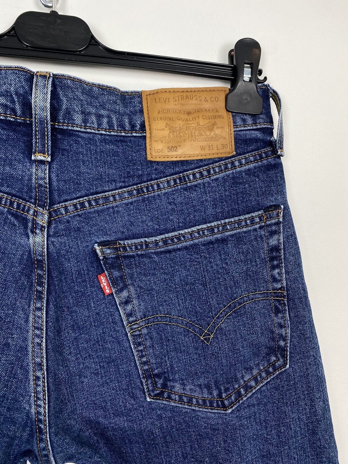 Levi's Levi’s Premium 502 W31 L30 Big E Denim Jeans Blue Size US 31 - 3 Thumbnail