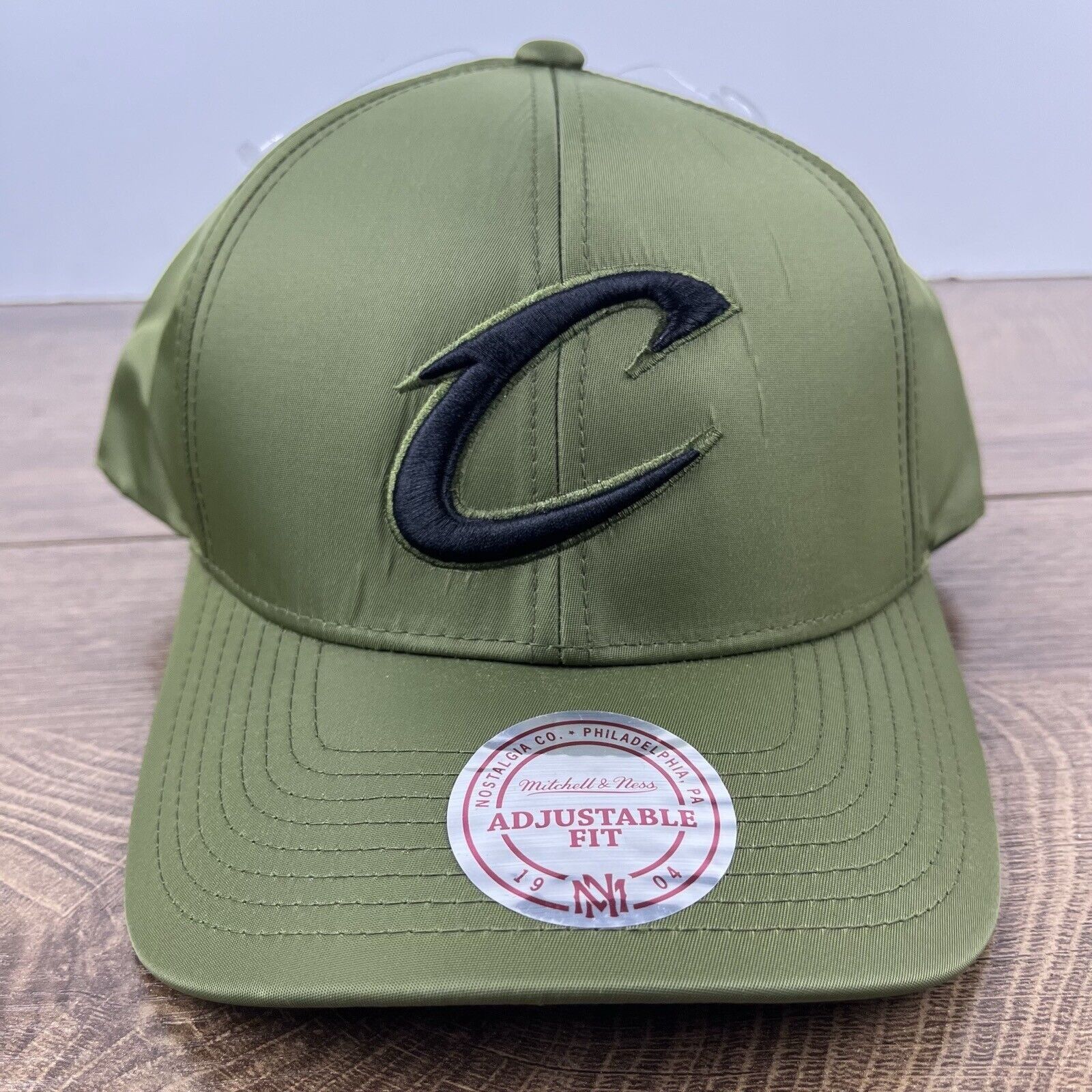 Mitchell & Ness Cleveland Cavaliers Snapback Hat Green Adjustable Green Mitc Size ONE SIZE - 3 Thumbnail
