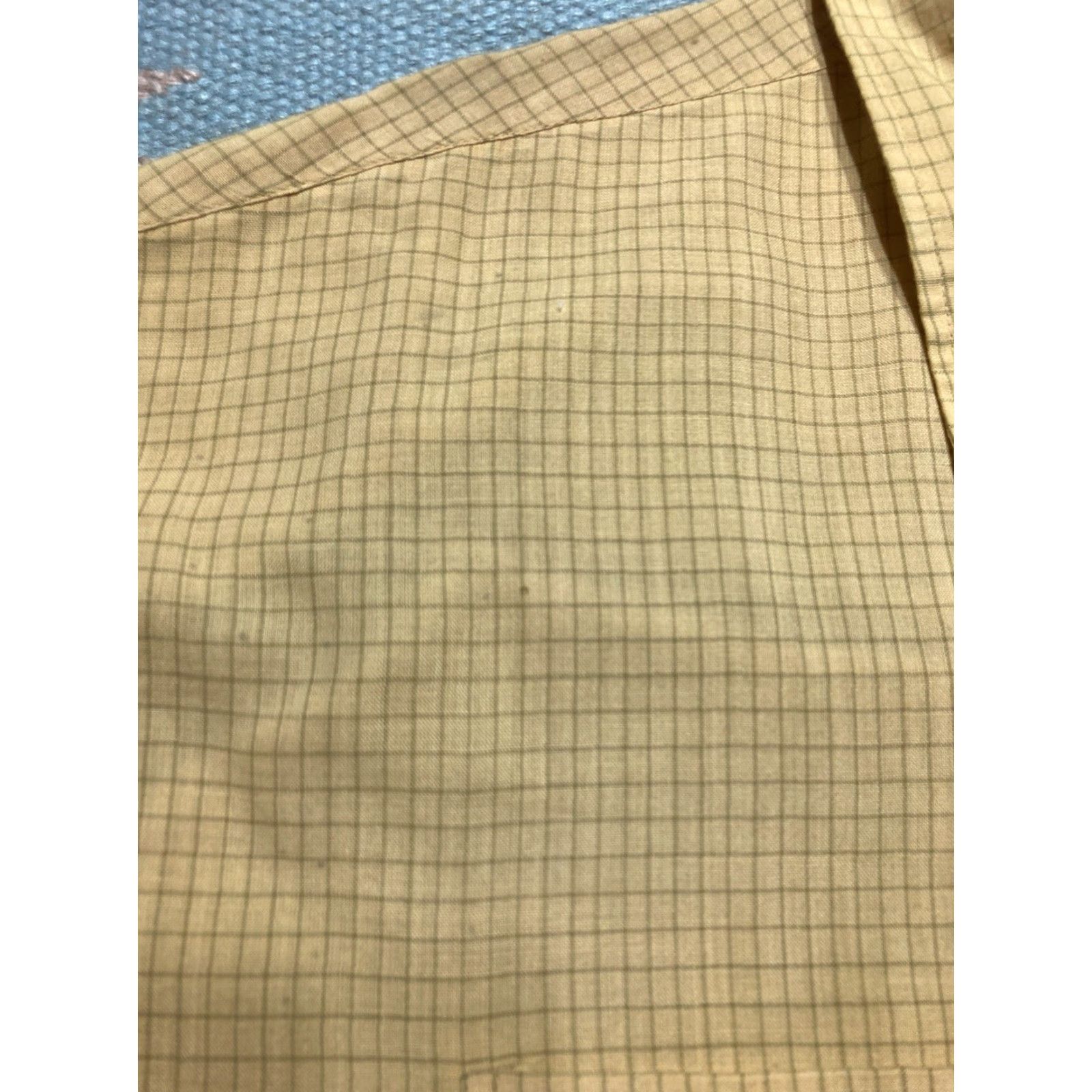 Vintage VINTAGE Campus 70s Button-Up Shirt Long Sleeve Yellow Plaid Lightweight Men XL Size US XL / EU 56 / 4 - 6 Thumbnail