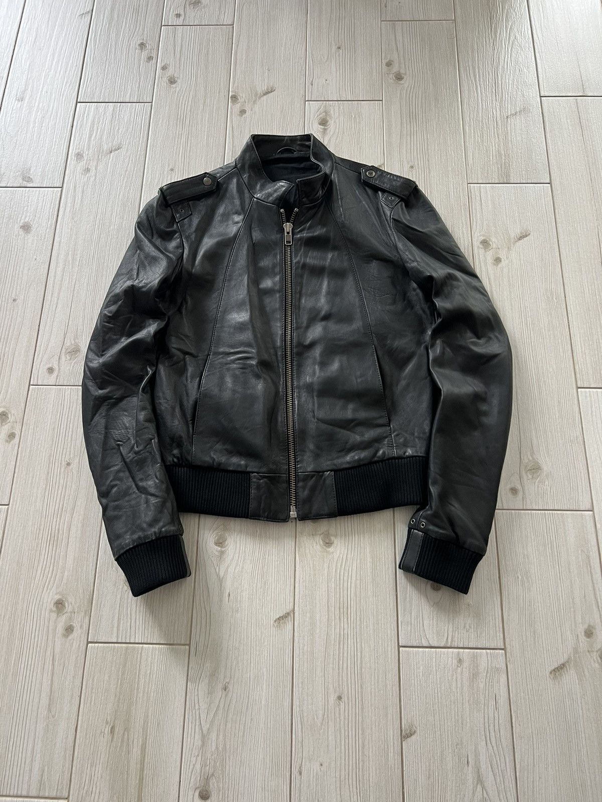 Allsaints All Saints Ramones Leather RARE Avant Garde Y2K Jacket large Size US L / EU 52-54 / 3 - 1 Thumbnail