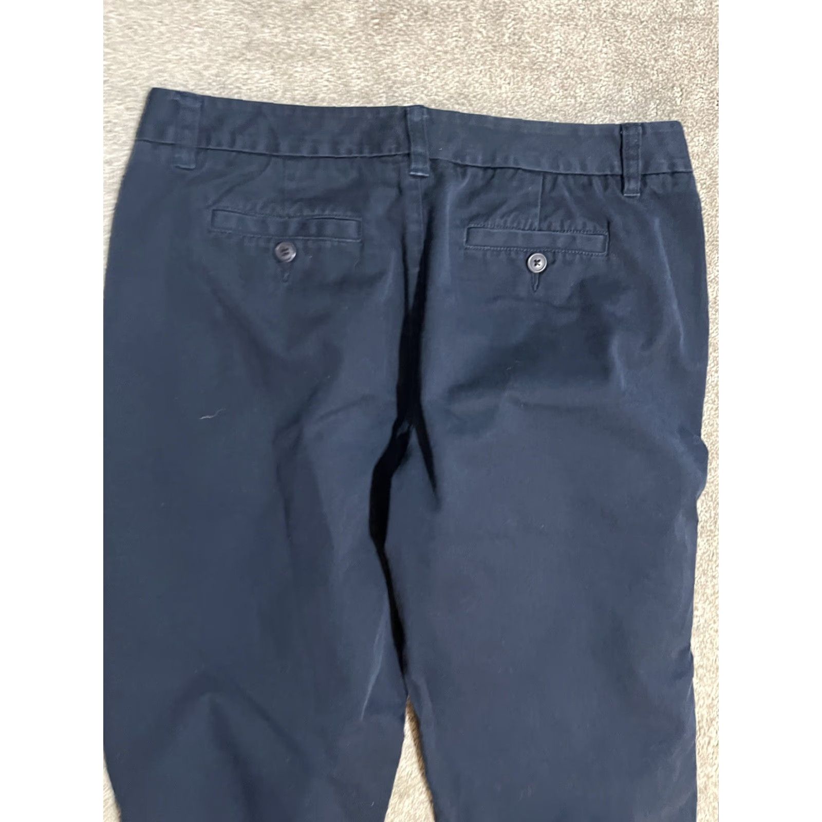Lands' End Lands' End Women's Cropped Wide-Leg Pants Size 6 Blue Size 28" / US 6 / IT 42 - 4 Thumbnail