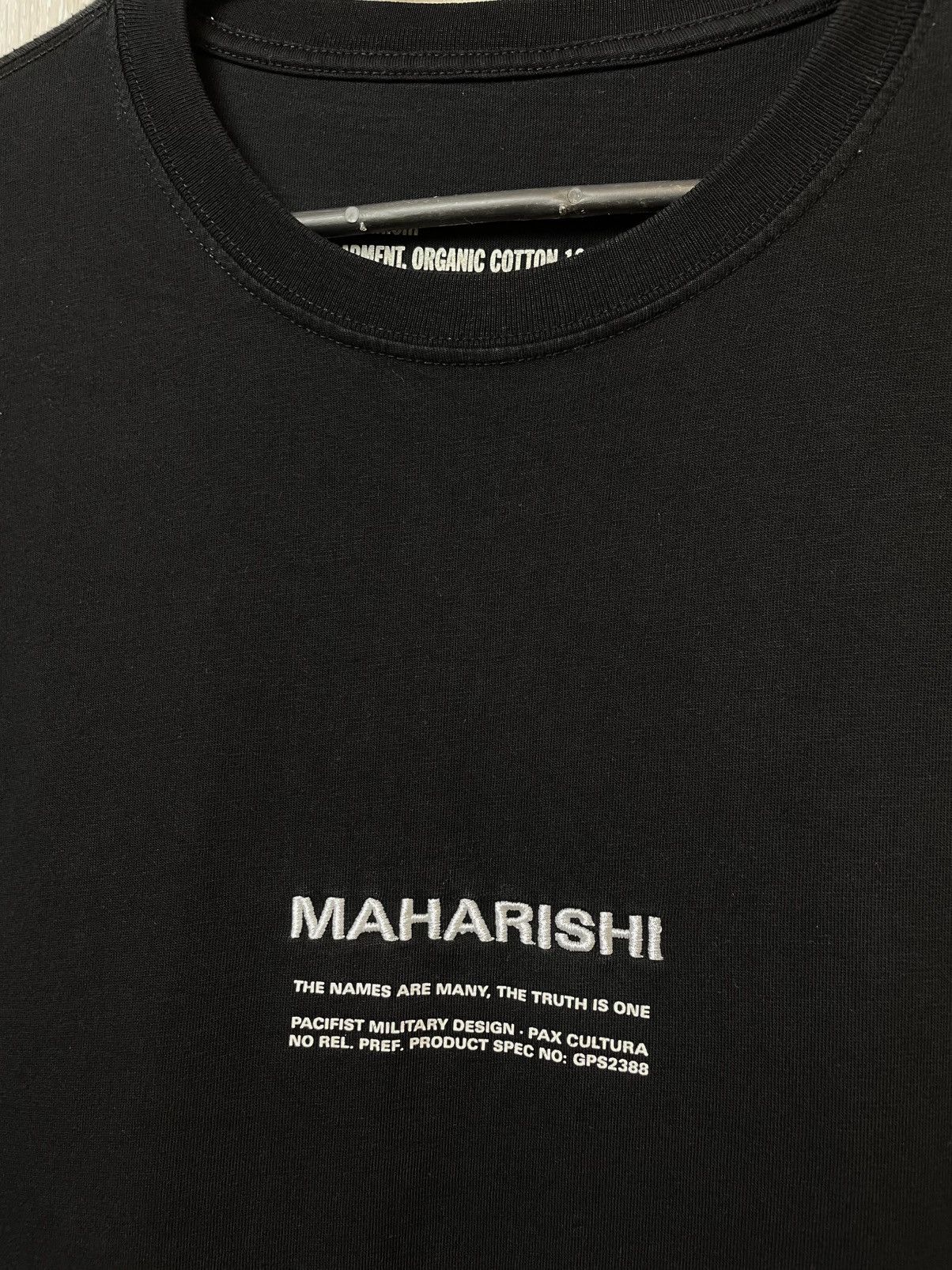 Maharishi Maharishi black t-shirt Japanese brand Size US L / EU 52-54 / 3 - 2 Thumbnail