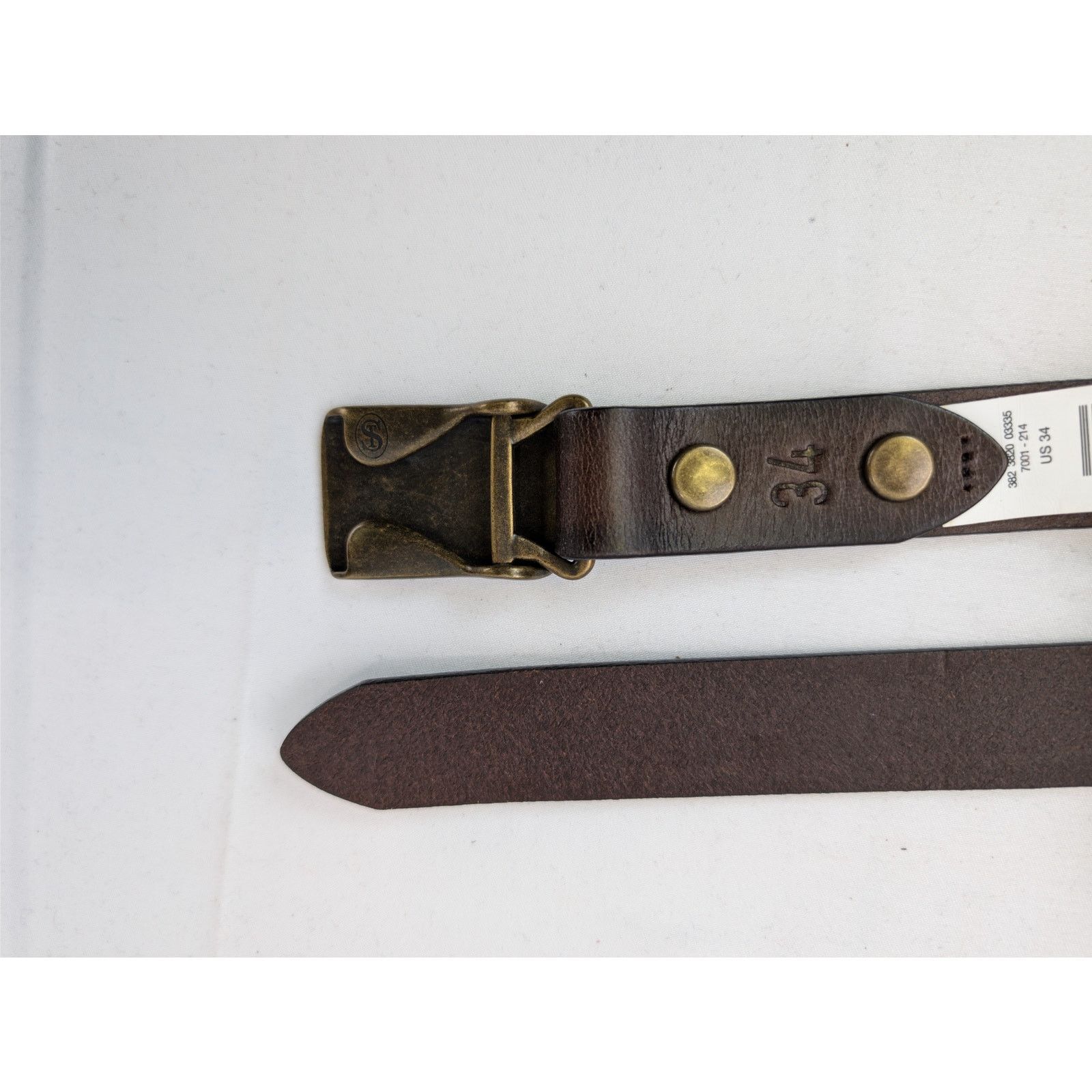 Todd Snyder o1rshd1 CC20 Size: 34 / Vintage Leather Belt in Dark Brown Size 34 - 6 Thumbnail