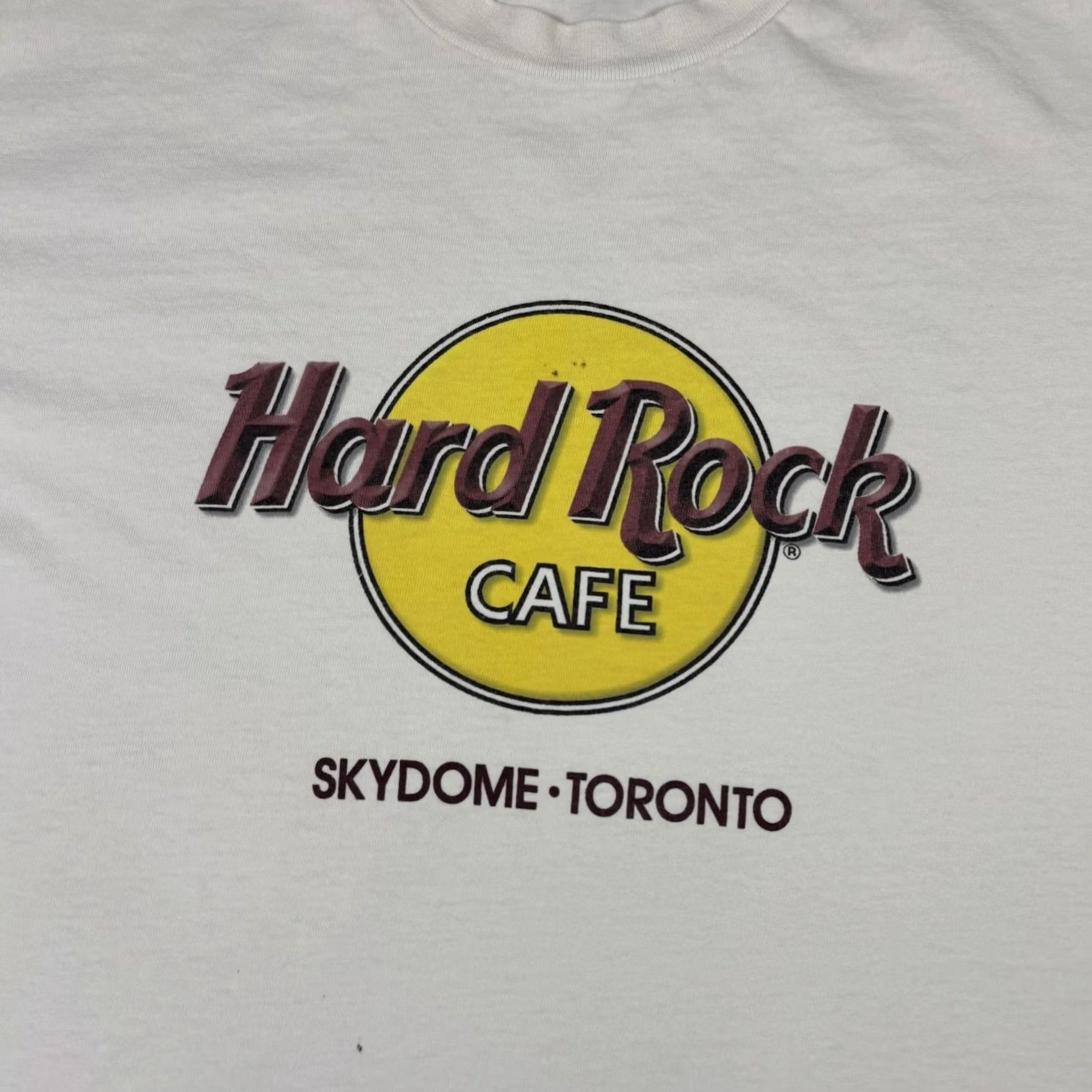 Hard Rock Cafe VINTAGE Hard Rock Cafe T Shirt Toronto White L Mens 90s Size US L / EU 52-54 / 3 - 3 Thumbnail