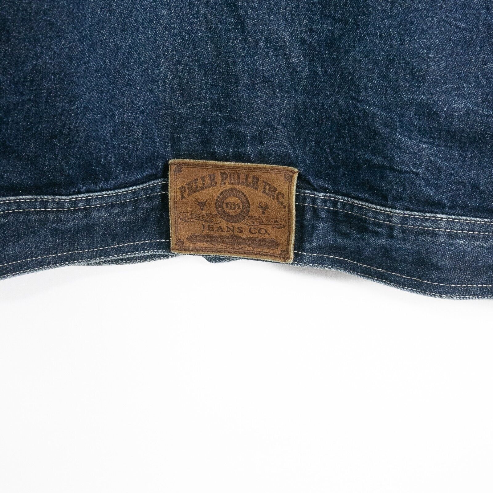Pelle Pelle × Vintage Vintage Pelle Pelle Jean Jacket Mens 2XL - Distressed Denim Size US XXL / EU 58 / 5 - 8 Thumbnail