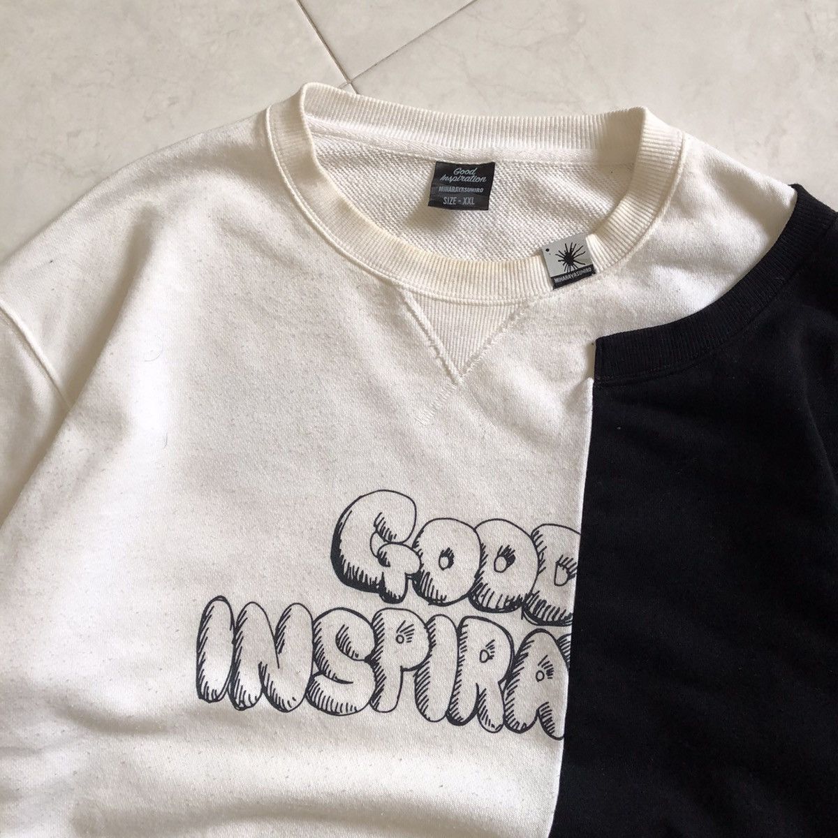 Maison MIHARA YASUHIRO Good Inspiration by MIHARAYASUHIRO Cut n Sew Sweatshirt Size US XXL / EU 58 / 5 - 4 Thumbnail