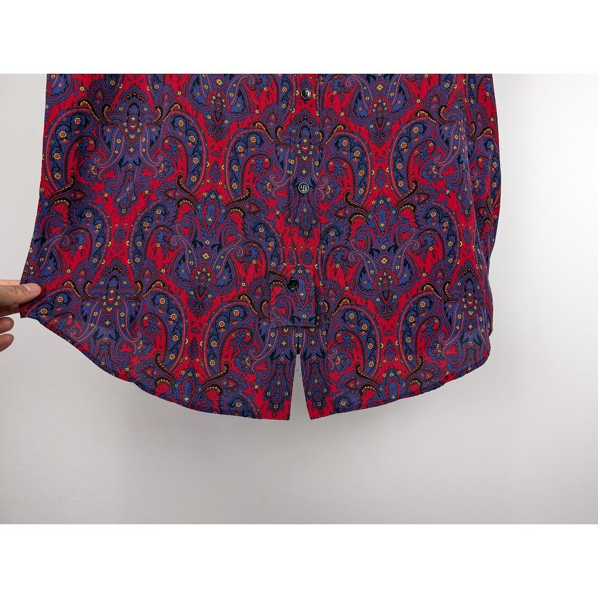 Saint Laurent Paris o1rshd1 Chemise Sans Manches Silk Sleeveless Shirt in Blue Size US L / EU 52-54 / 3 - 10 Thumbnail