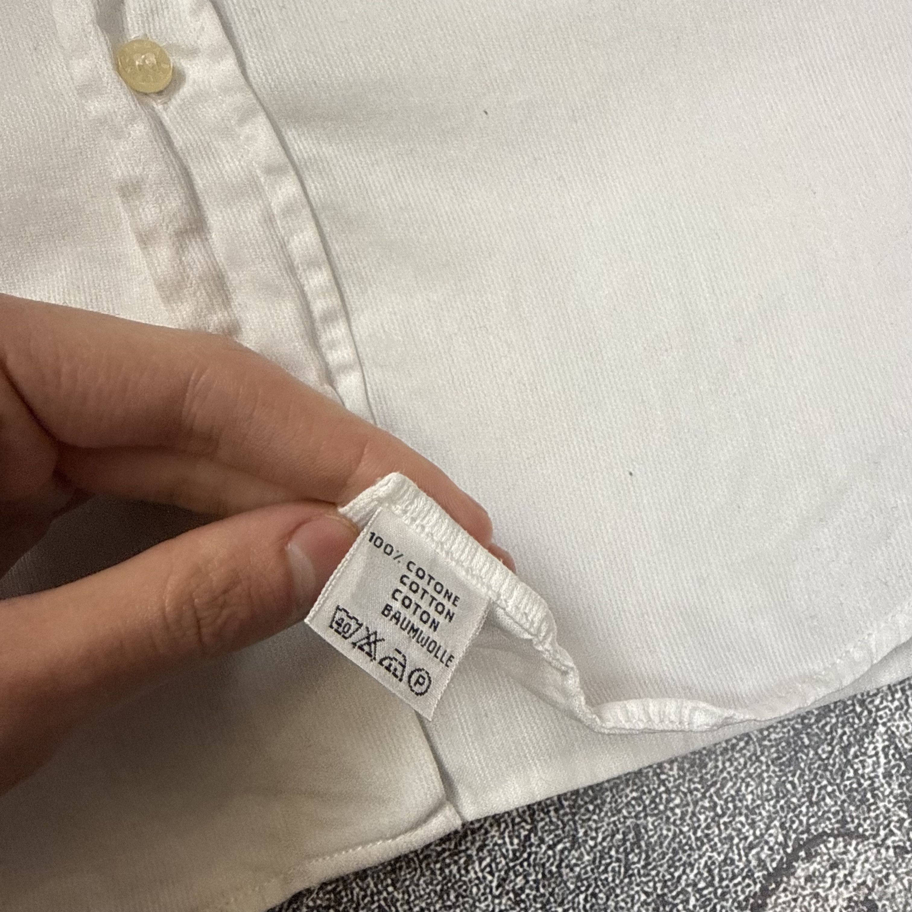 Balenciaga Balenciaga White Button Up Shirt Size US M / EU 48-50 / 2 - 5 Thumbnail