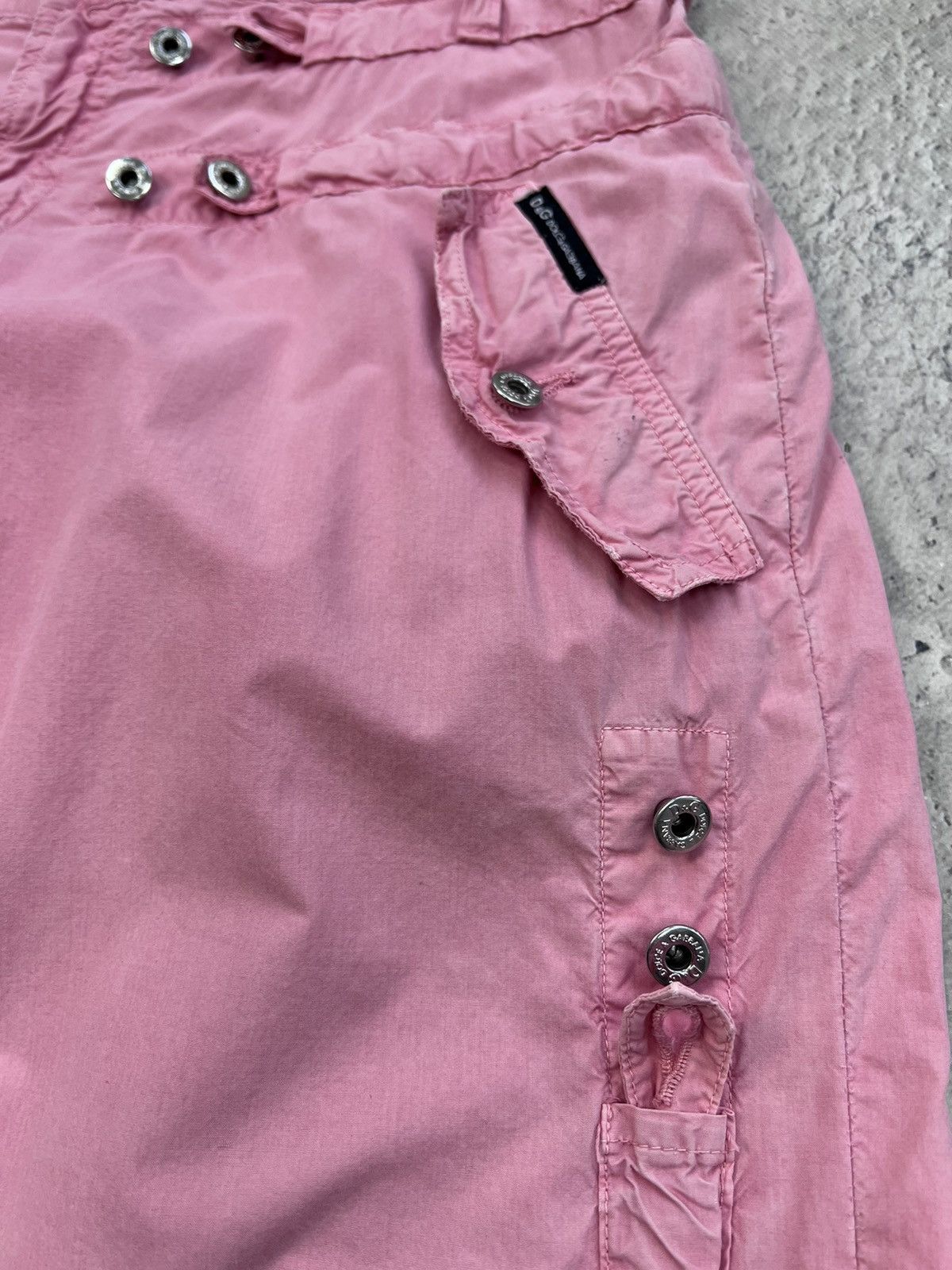 Dolce & Gabbana DOLCE GABBANA Y2K Cargo Flared Pants Parachute Bondage Size 30" / US 8 / IT 44 - 9 Thumbnail