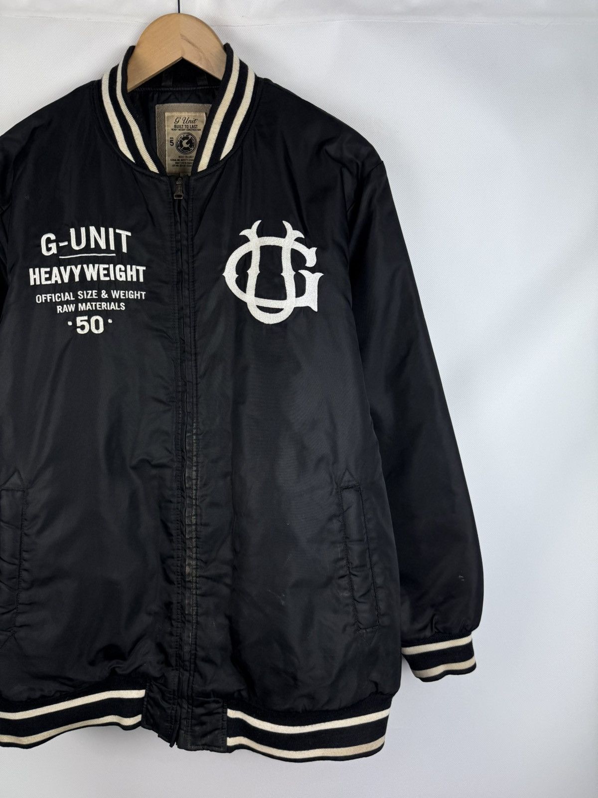 G-Unit G Unit Men’s Rap Hip Hop Varsity Bomber Jacket Size L Nylon Size US L / EU 52-54 / 3 - 3 Thumbnail