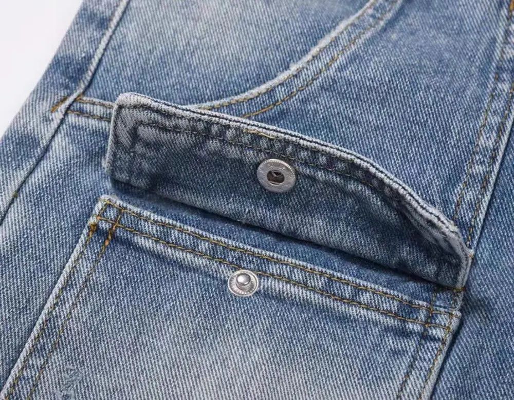 Japanese Brand × Jean Baggy Cargo Carpenter Blue Denim Jeans Size US 30 / EU 46 - 5 Thumbnail
