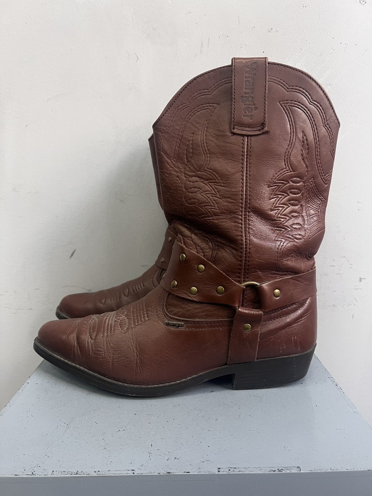 Guidi Cowboy boots brown leather western style Size US 8 / EU 41 - 5 Thumbnail