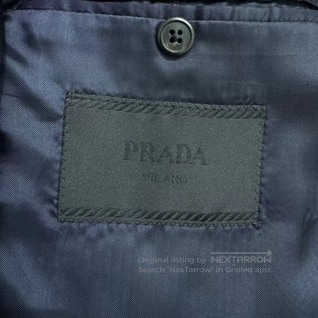 Prada Prada Blue Striped Blazer. Size US L / EU 52-54 / 3 - 3 Thumbnail