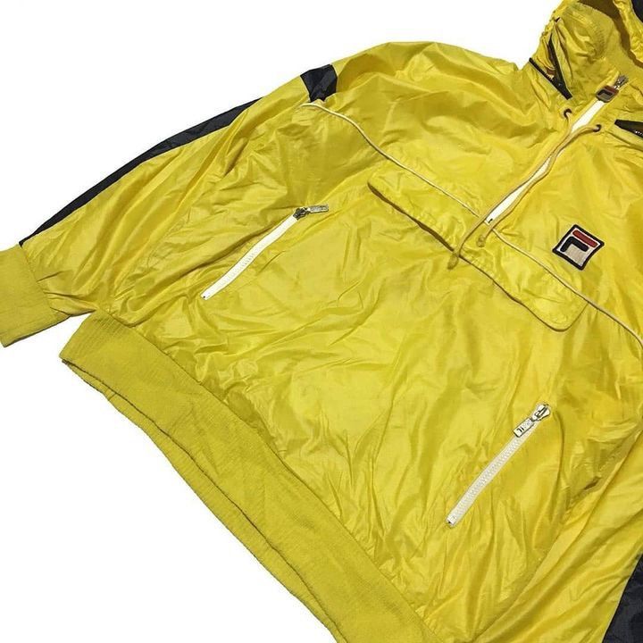 Fila Fila Cagoule yellow anorak Jacket 80s casual firm football Size US M / EU 48-50 / 2 - 4 Thumbnail