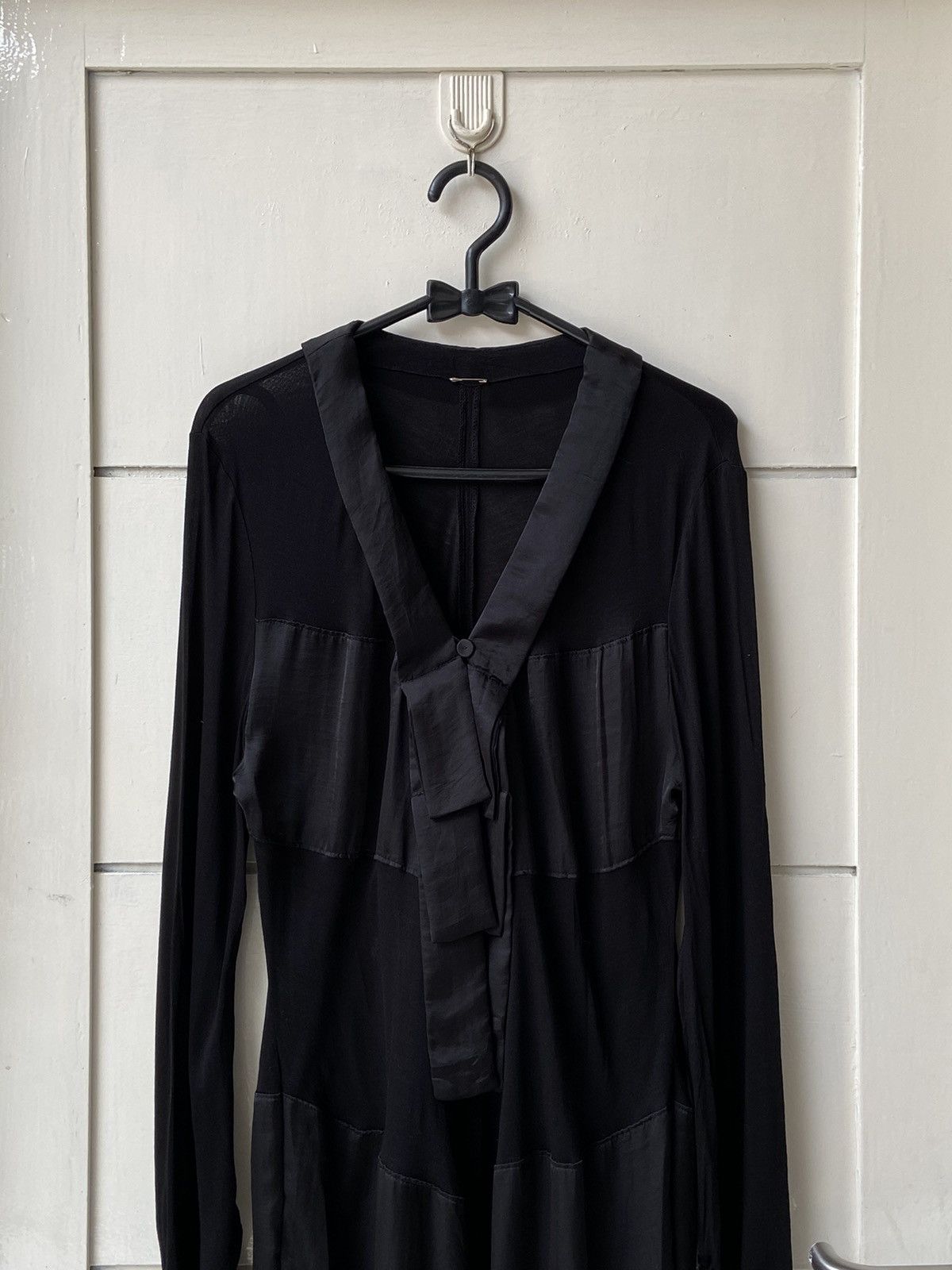 Designer × Hiroko Koshino Homme × Japanese Brand HIROKO KOSHINO BIS Black Cardigan/Outer Size US XS / EU 42 / 0 - 9 Thumbnail