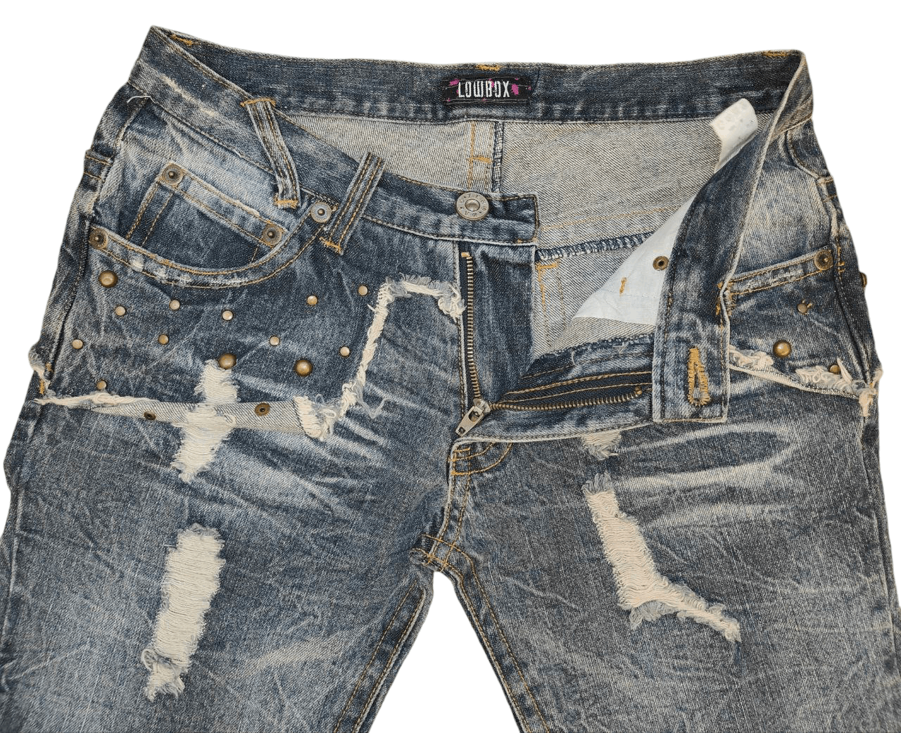 LOWBOX Japanese Lowbox Lowrise Flare Denim Size US 30 / EU 46 - 7 Thumbnail