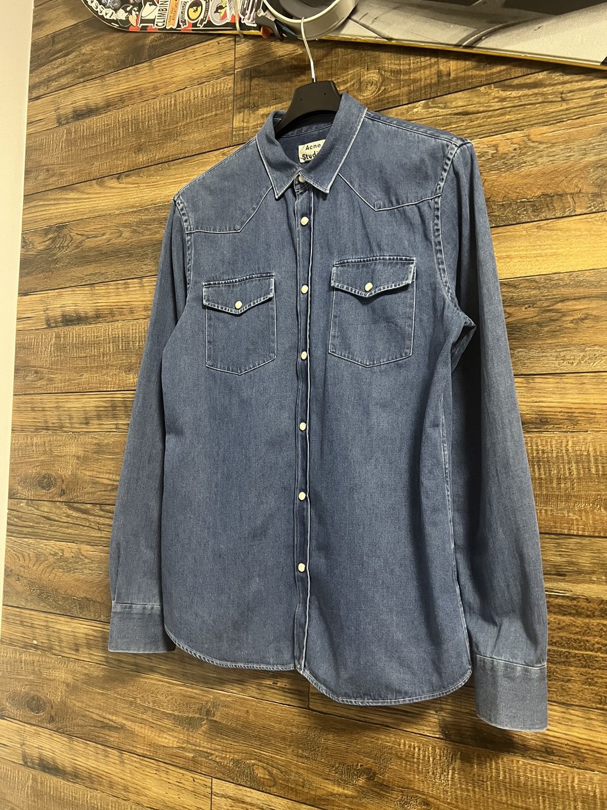 Acne Studios ACNE STUDIOS Denim Western Button Up Shirt Long Sleeve Size US M / EU 48-50 / 2 - 3 Thumbnail