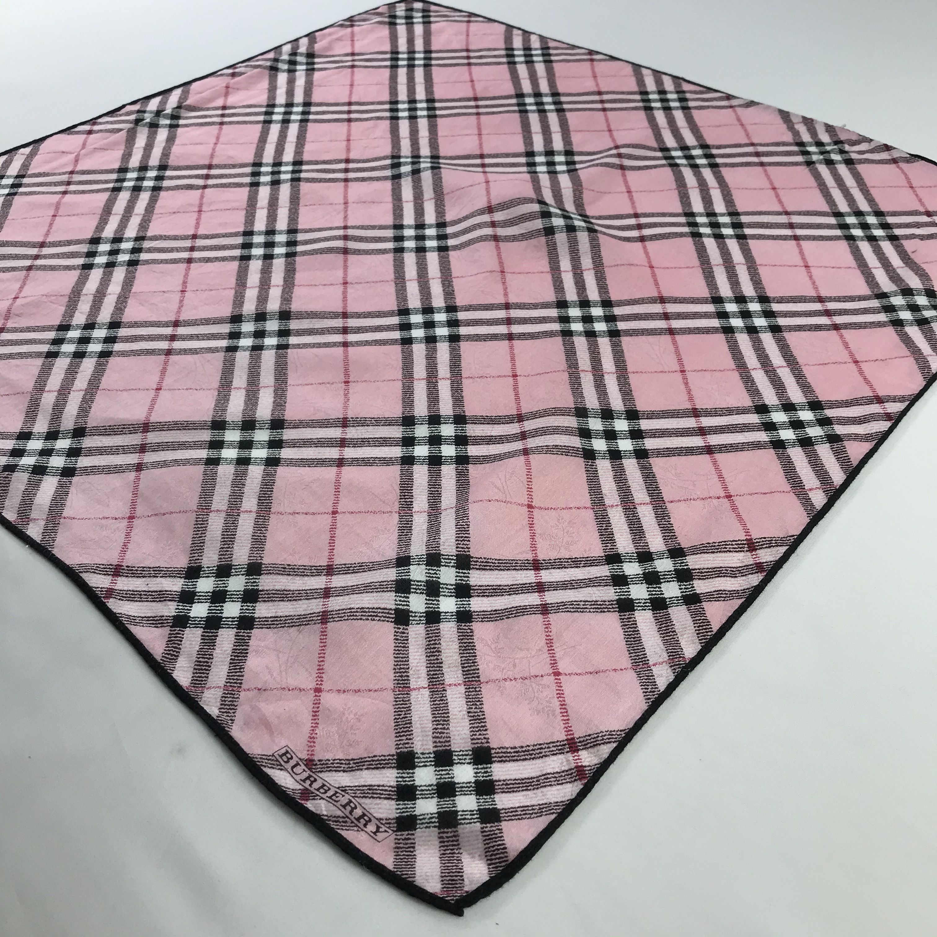 Burberry × Vintage Burberry Bandana / Handkerchief / Neckerchief - S510 Size ONE SIZE - 2 Thumbnail