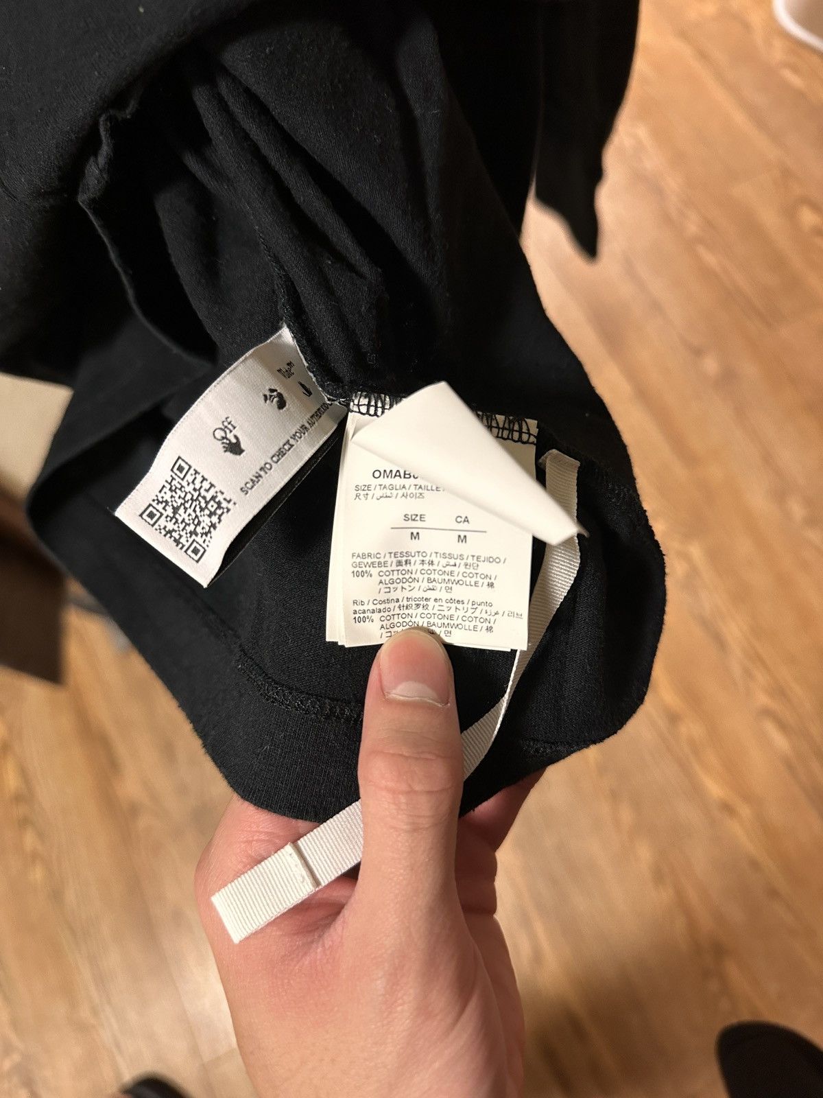 Off-White Off-White Caravaggio Milan Black Long Sleeve T Shirt Size US M / EU 48-50 / 2 - 6 Thumbnail