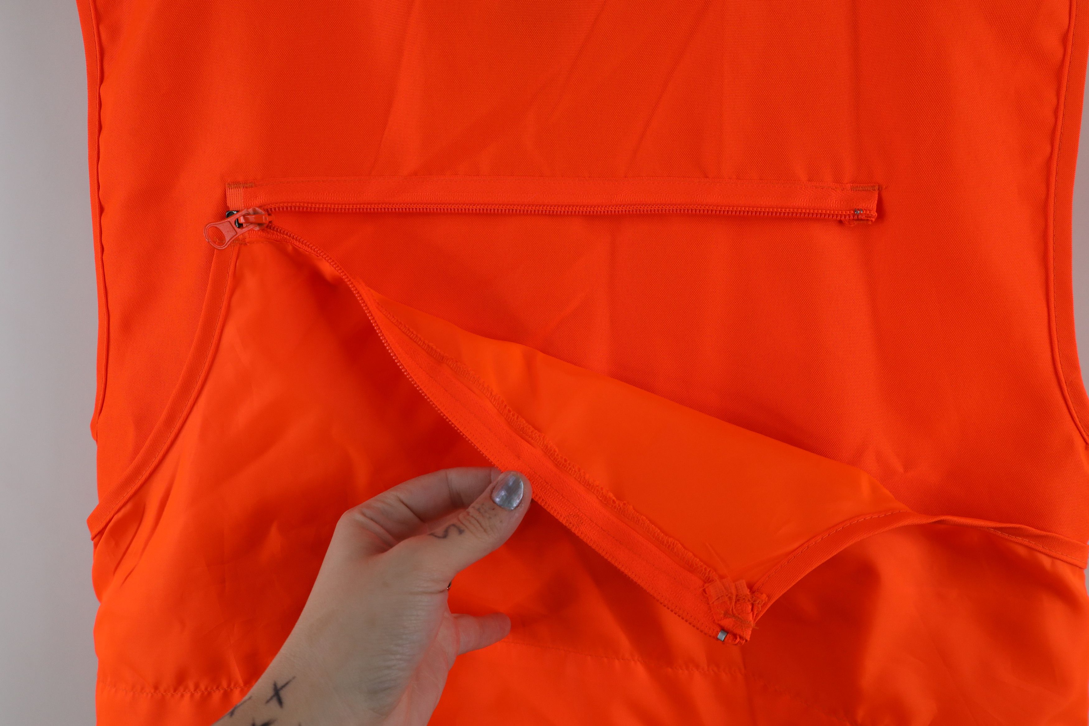 Vintage Vintage 90s Streetwear Shooting Vest Jacket Blaze Orange Size US XL / EU 56 / 4 - 10 Thumbnail