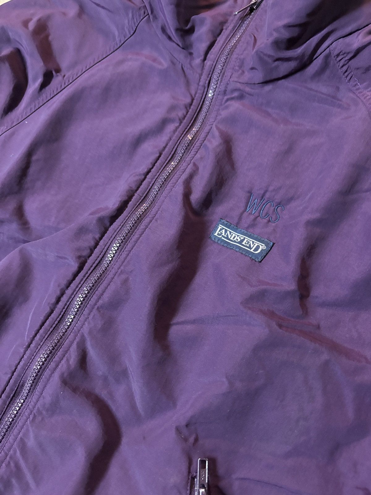 Lands' End Vintage 90s Lands’ End Squall Jacket Purple Size Large Size US L / EU 52-54 / 3 - 2 Thumbnail