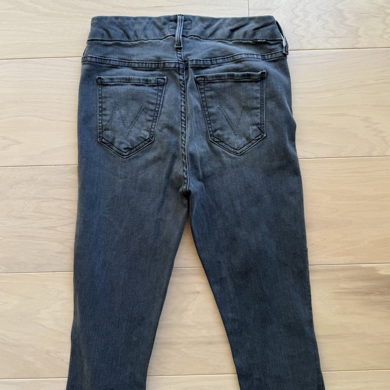 MOTHER Mother Looker Jeans Women's 25 Black Skinny Glam Boho Party Size 25" / US 0 / IT 36 - 7 Thumbnail
