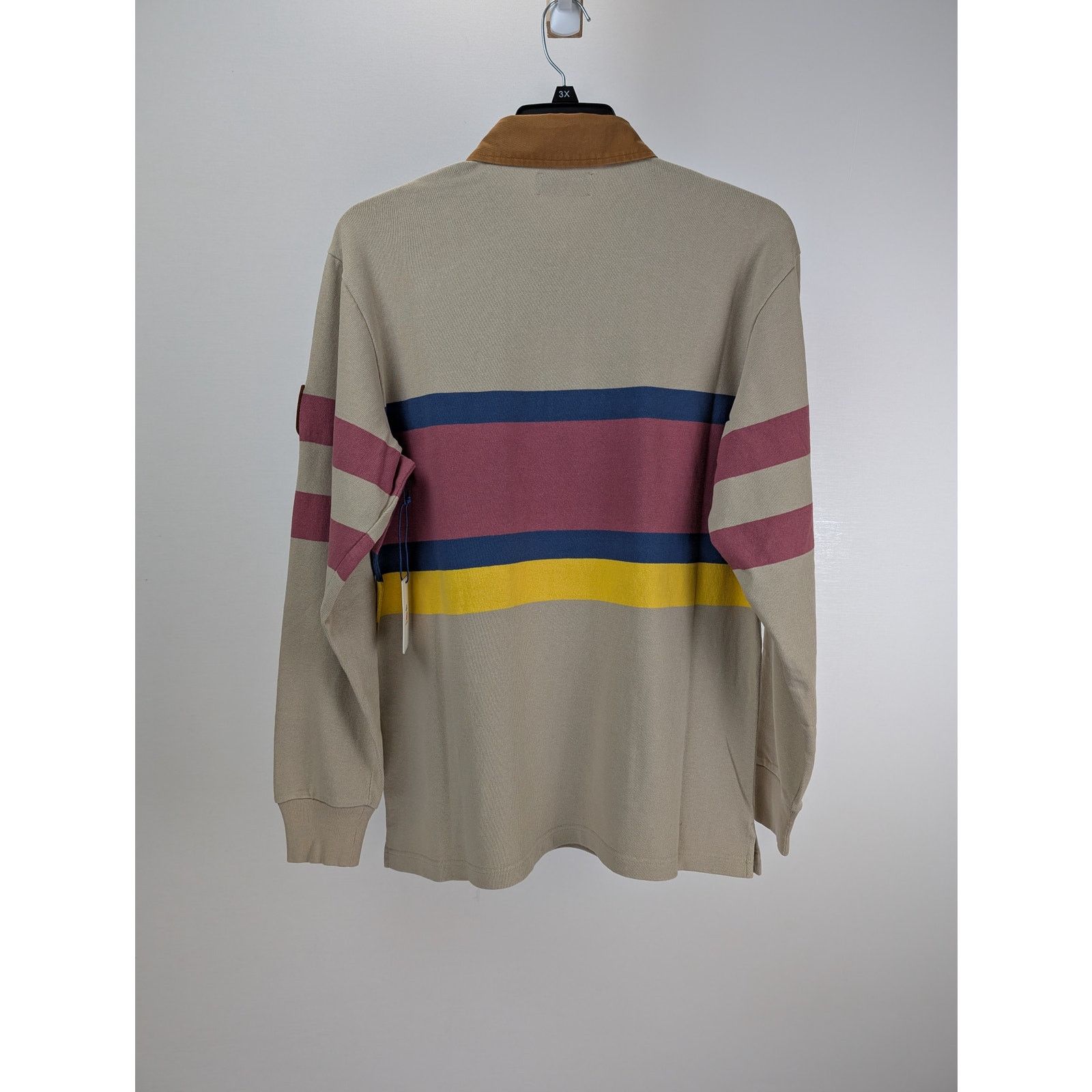 Aime Leon Dore × New Balance o1rshd1 NB Rainiery Rugby Polo Shirt in Brown Size US M / EU 48-50 / 2 - 13 Thumbnail