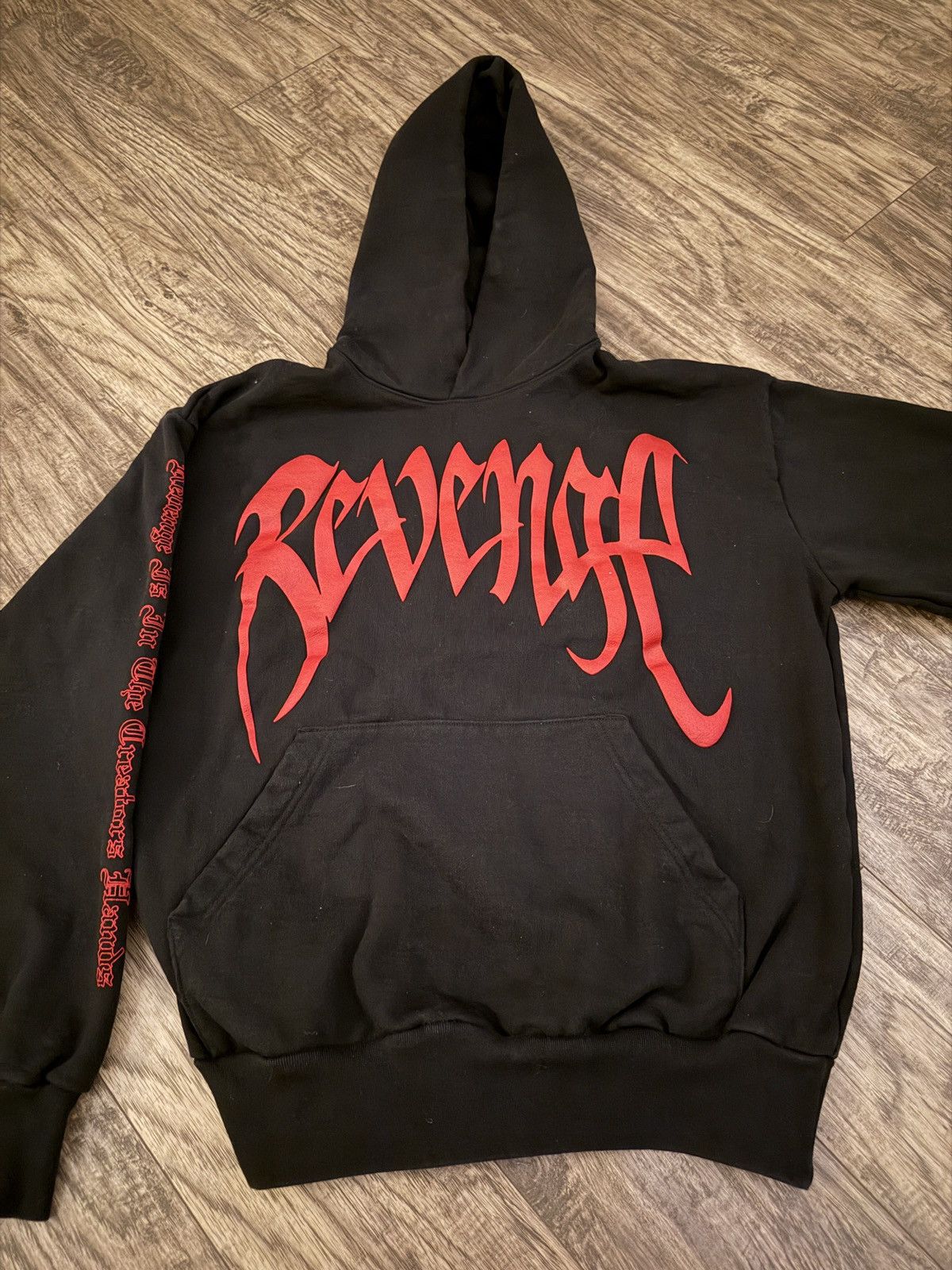 Revenge Revenge Valentine’s 2024 Black and Red Heartbreak hoodie Size US M / EU 48-50 / 2 - 2 Thumbnail