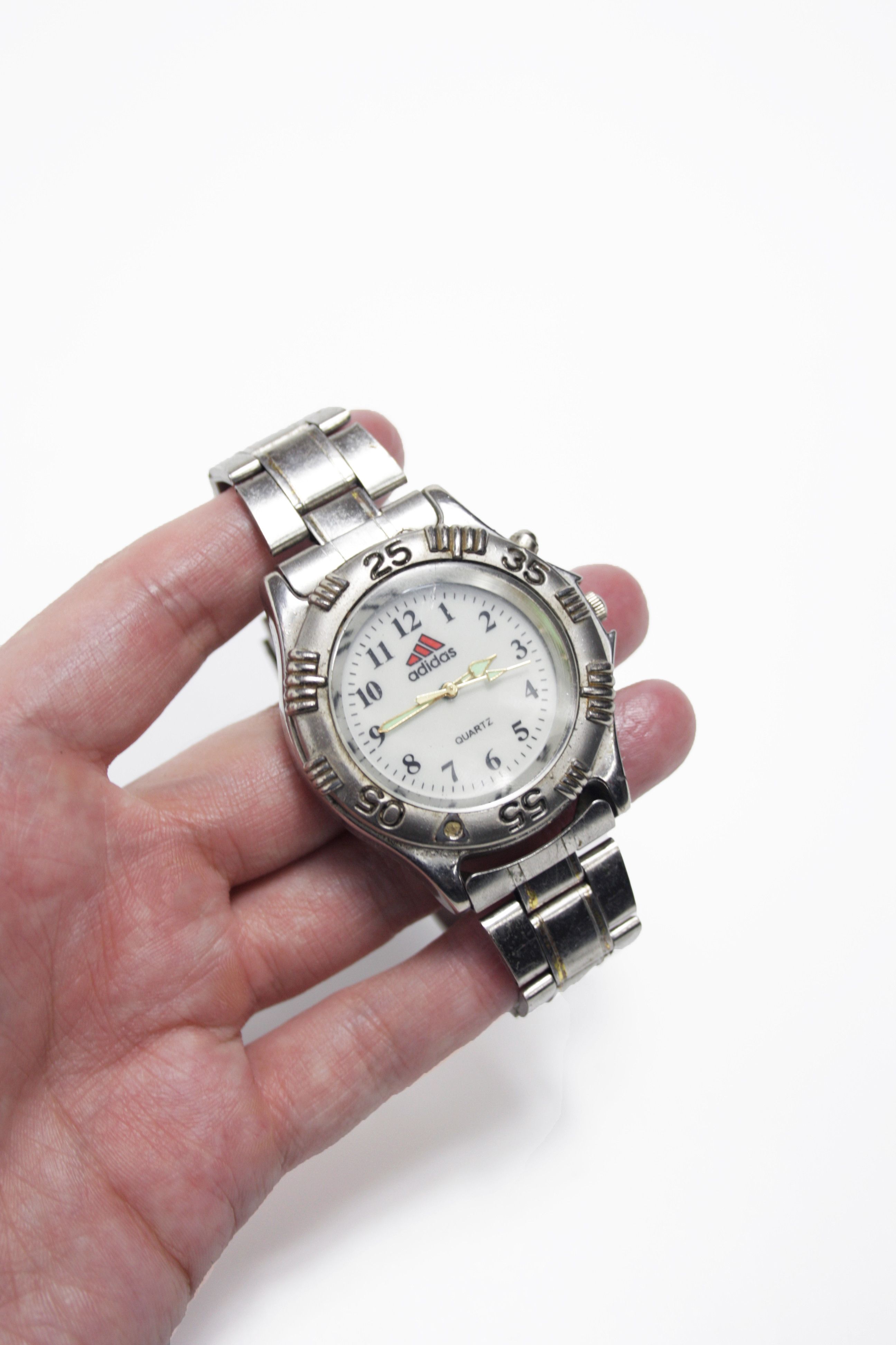 Adidas 90's Vintage Stainless Steel Quartz Wrist Watch, Men's
