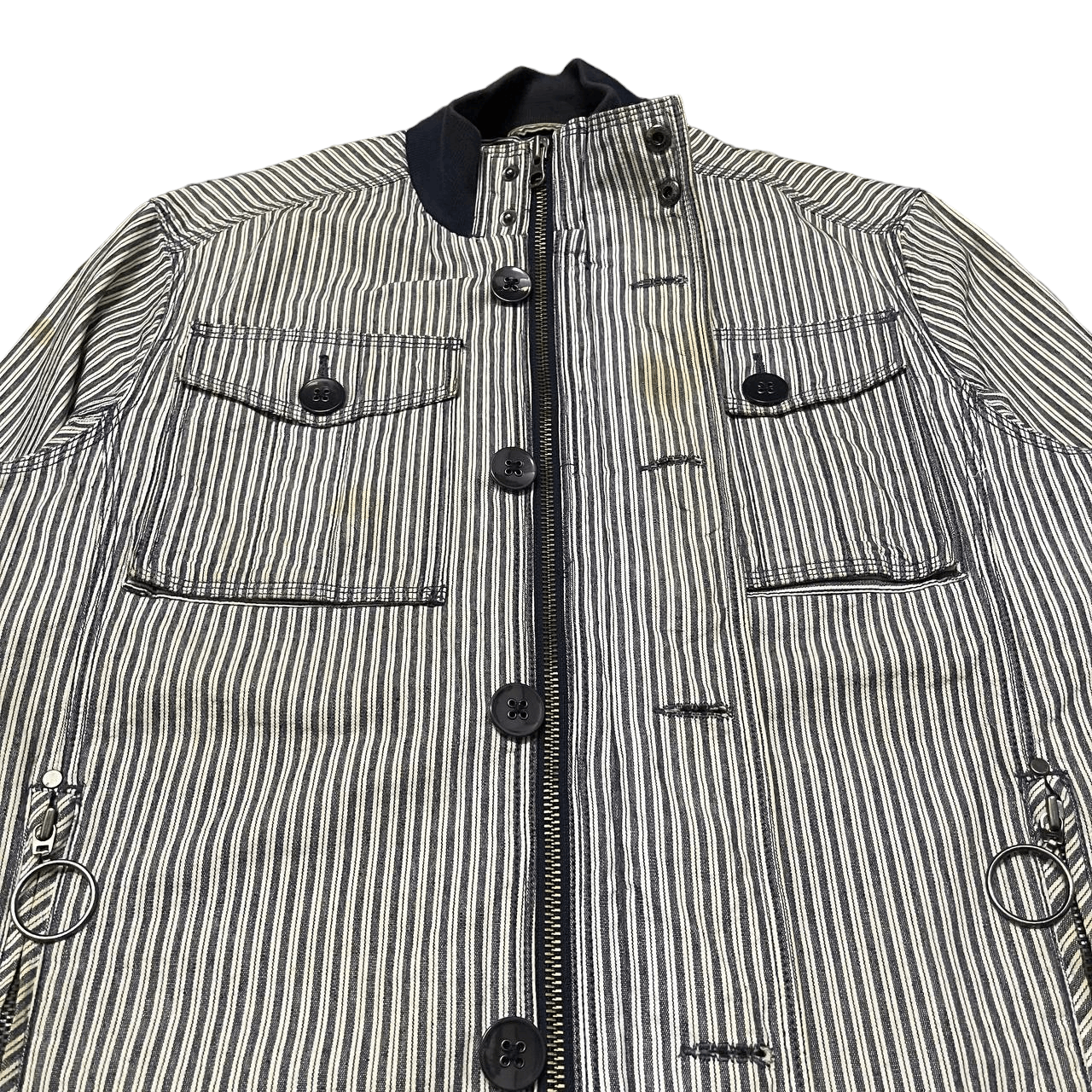Triple 5 Soul Vintage Triple 5 Soul Hickory Stripe Multi Pocket Jacket Size US M / EU 48-50 / 2 - 8 Thumbnail