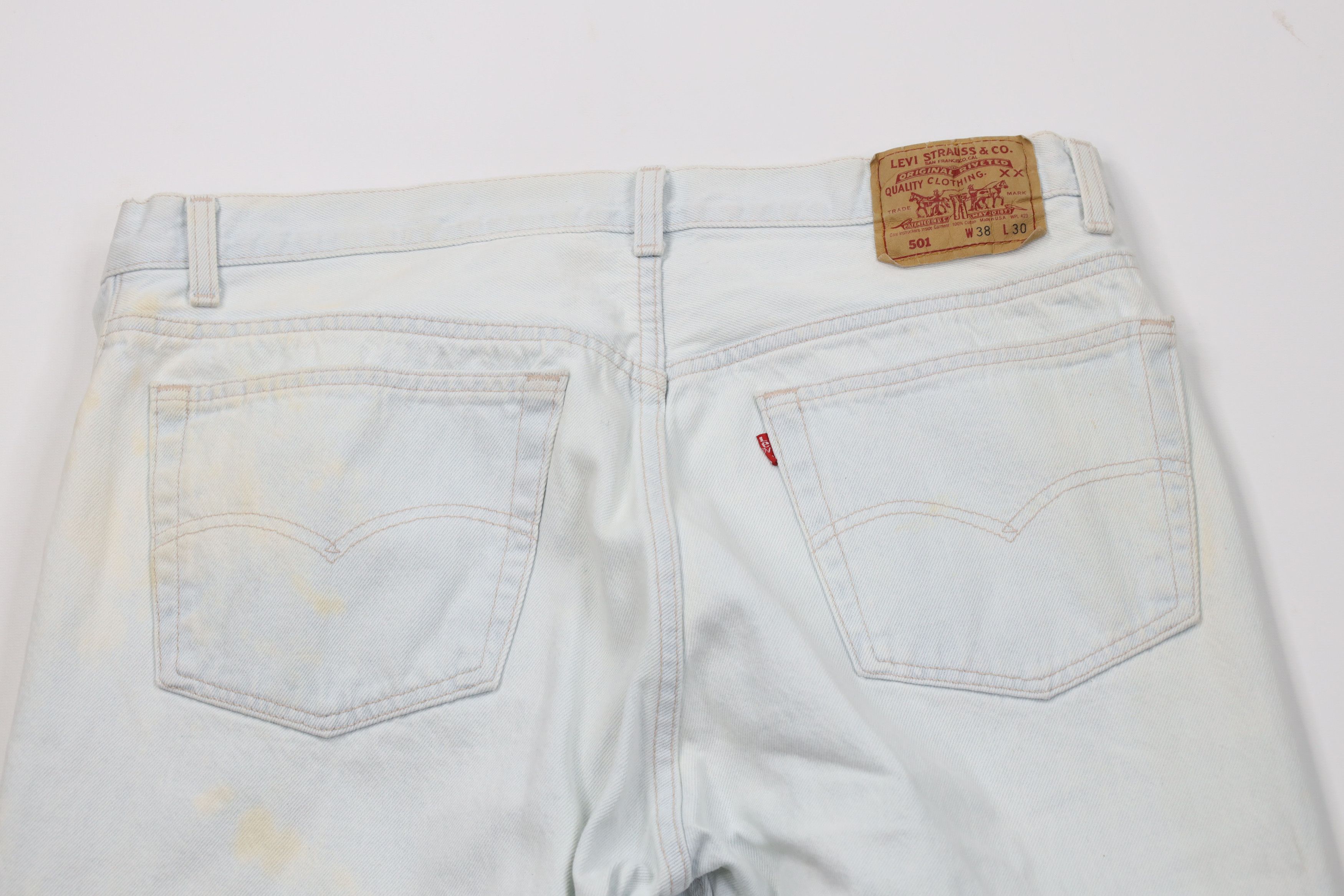 Levi's Vintage 80s Levis 501xx Button Fly Original Fit Jeans USA Size US 38 / EU 54 - 13 Thumbnail