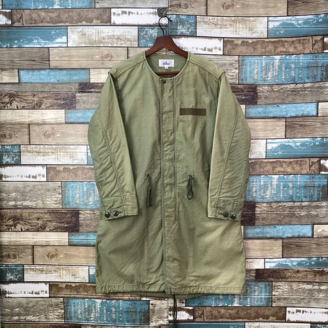 Japanese Brand DE'LAVE JAPAN PARKA FADED GREEN MILITARY ROUNDNECK COLLAR Size US S / EU 44-46 / 1 - 1 Thumbnail
