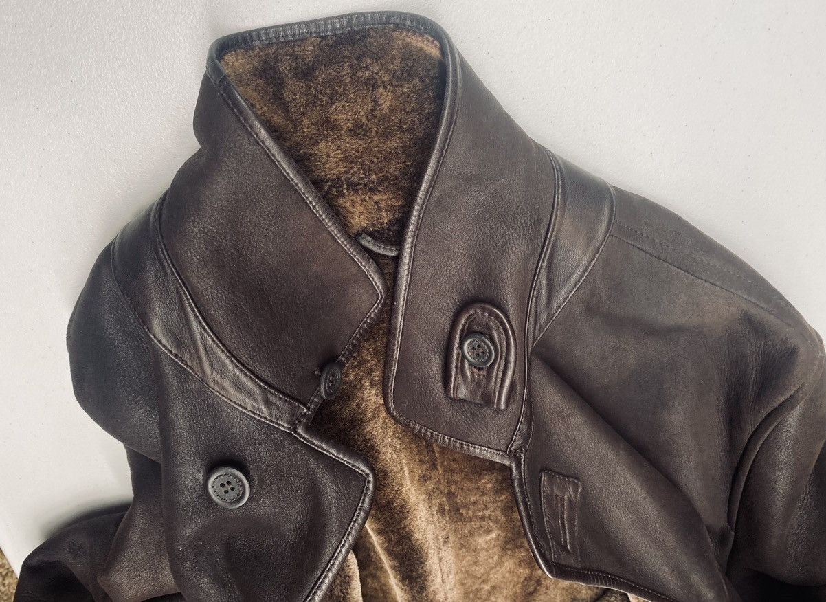 Ermenegildo Zegna Zegna 🇮🇹 brown suede full Sherpa lined car coat 50 VGC Size US M / EU 48-50 / 2 - 5 Thumbnail