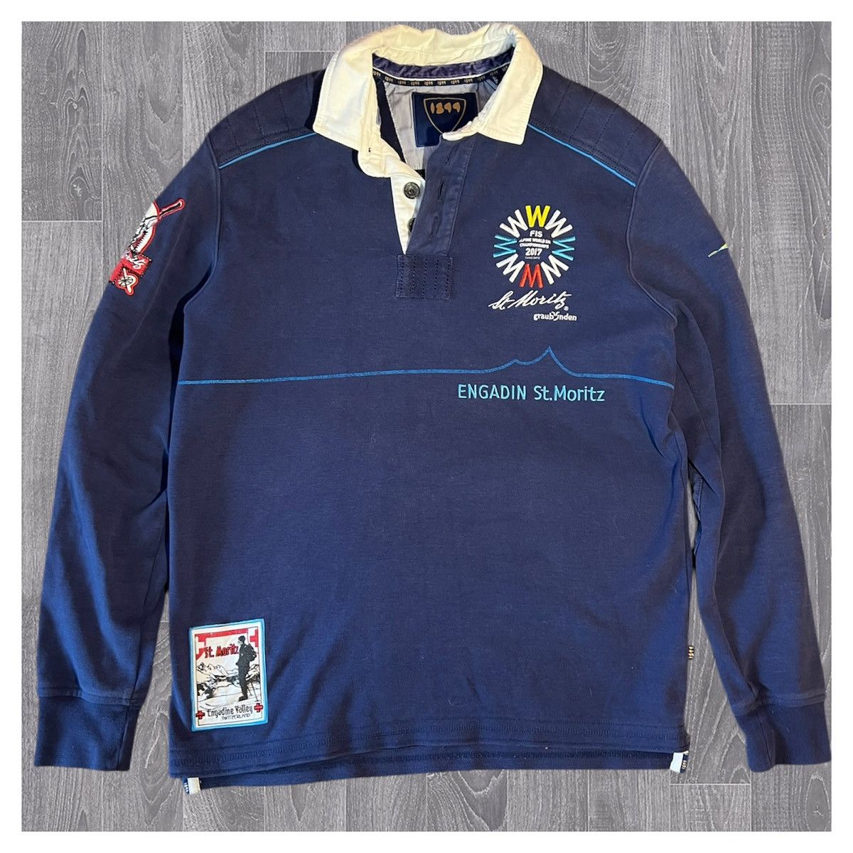 Other Men’s Polo Shirt St. Moritz Size M Navy Blue Switzerland Size US M / EU 48-50 / 2 - 1 Thumbnail