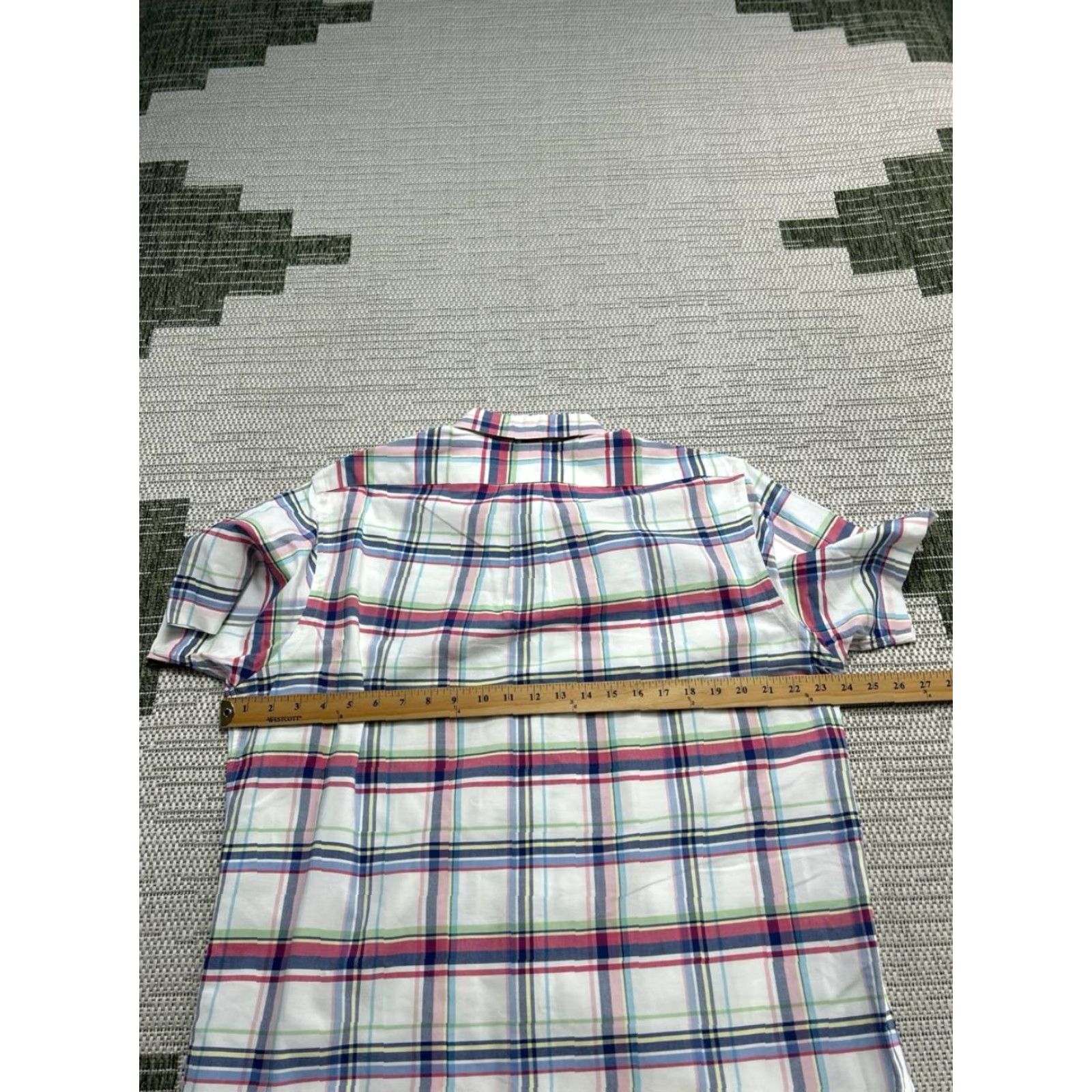 Ralph Lauren Ralph Lauren Shirt Mens Large White Red Blue Cotton Button Up Shirt - Ralph Lauren Button-Down Collar Mens Casual Cotton Plaid Long Sleeve Size US L / EU 52-54 / 3 - 5 Thumbnail
