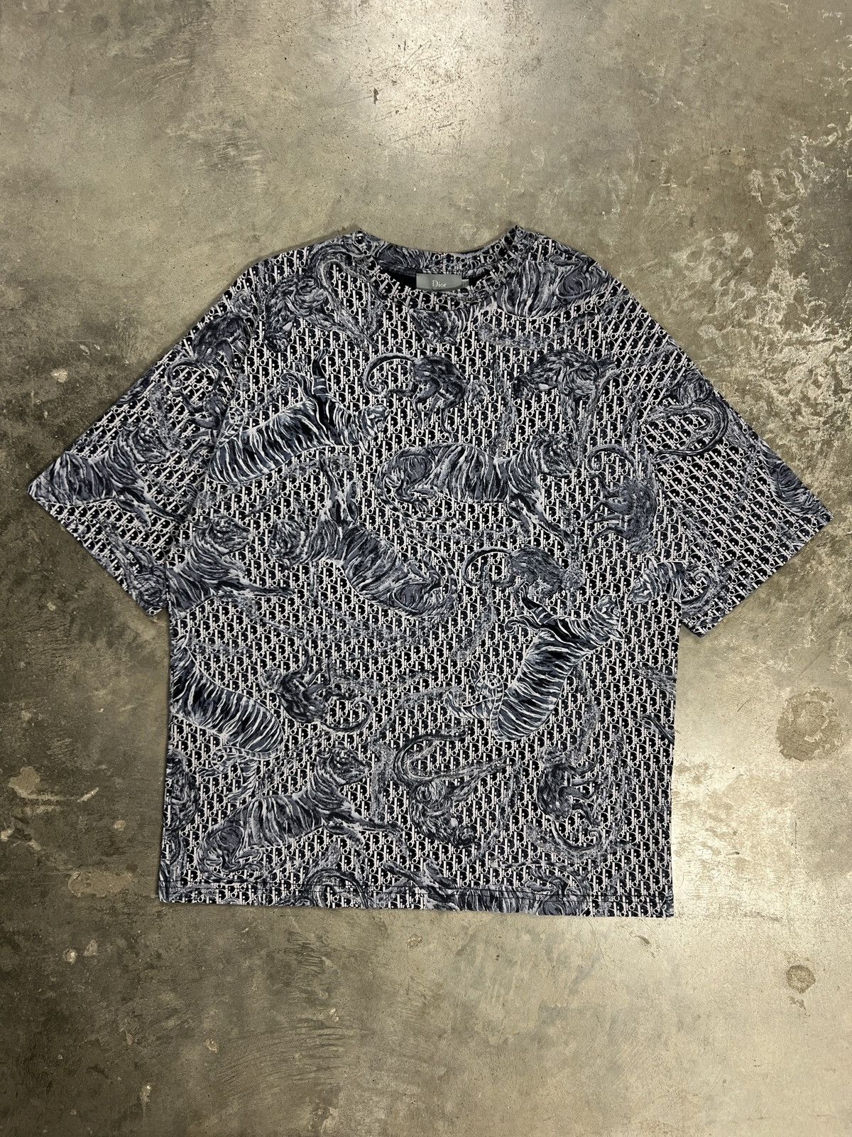 Dior Dior T-Shirt Blue Monogram Size M / US 6-8 / IT 42-44 - 1 Thumbnail